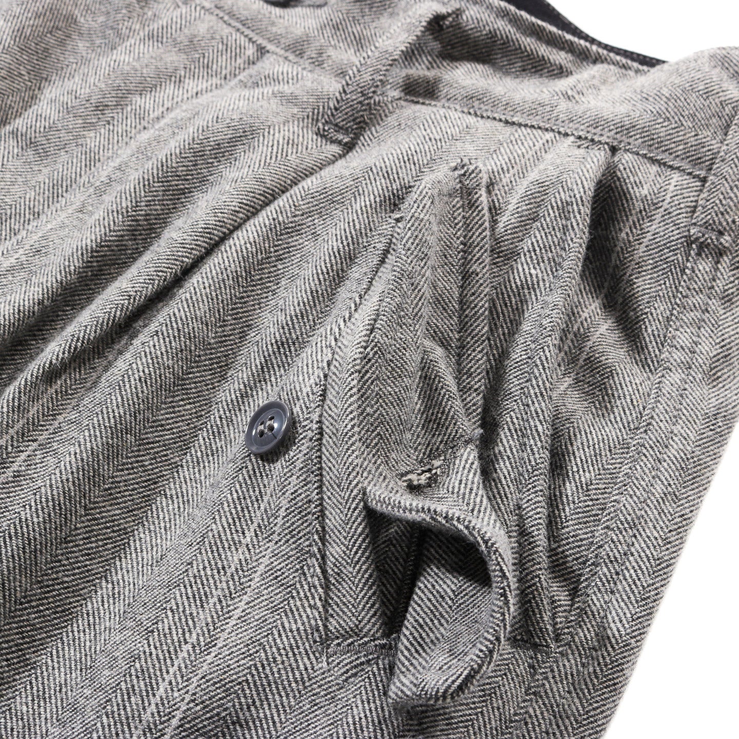 ENGINEERED GARMENTS IAC PANT LT. GREY WOOL STRIPED HB