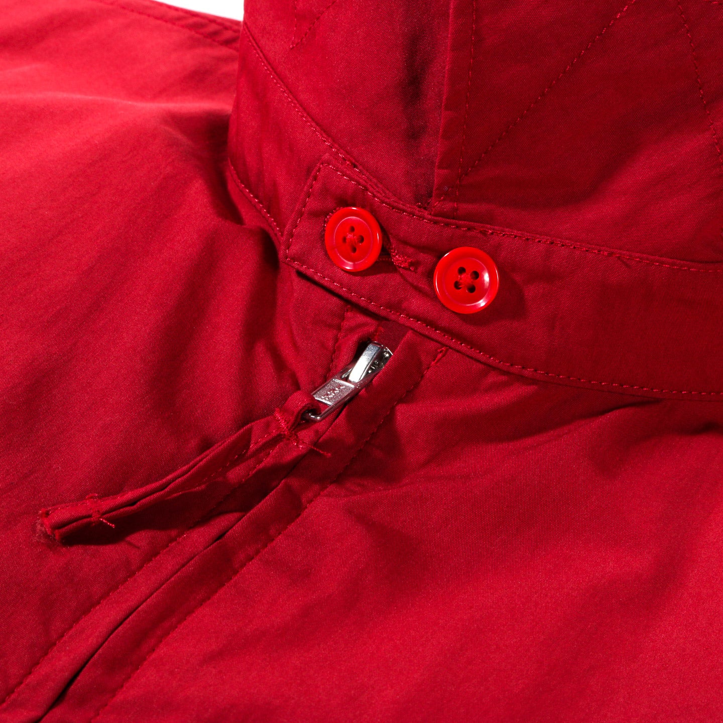 ENGINEERED GARMENTS CLAIGTON JACKET RED LT. WEIGHT NYCO POPLIN