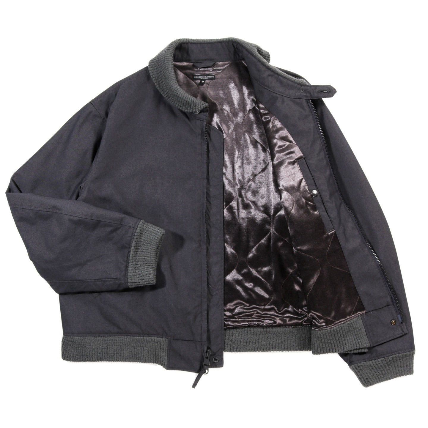 ENGINEERED GARMENTS LL JACKET CHARCOAL CP WEATHER POPLIN
