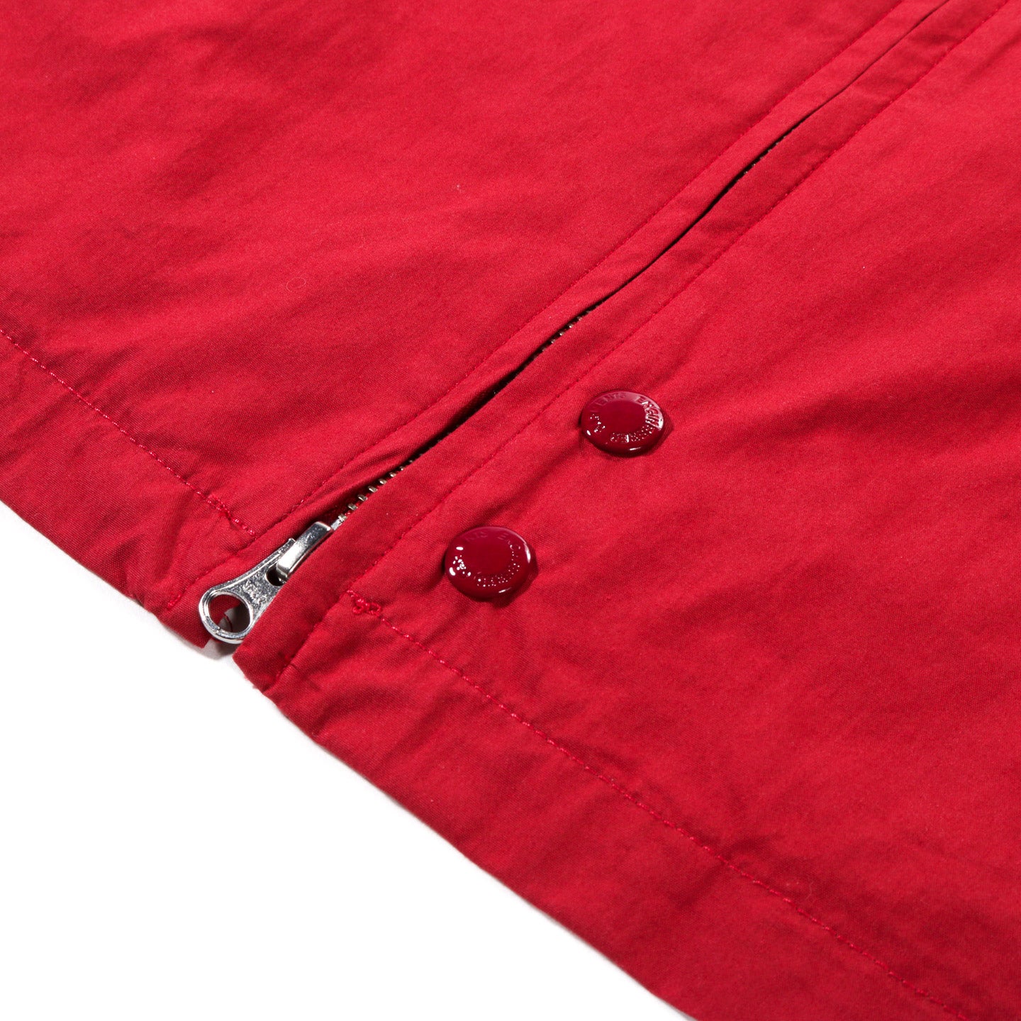 ENGINEERED GARMENTS CLAIGTON JACKET RED LT. WEIGHT NYCO POPLIN