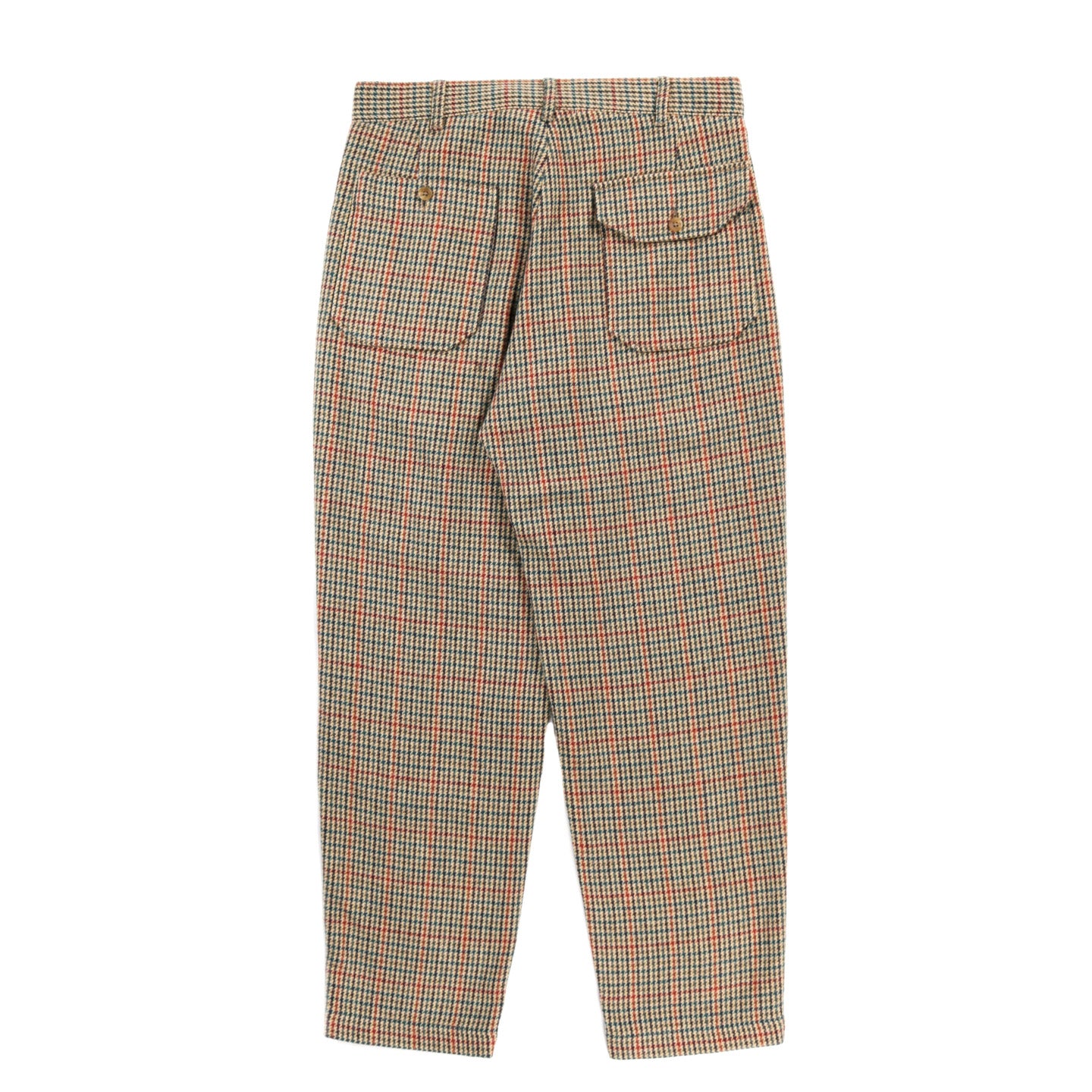 ENGINEERED GARMENTS CARLYLE PANT KHAKI GUNCLUB CHECK