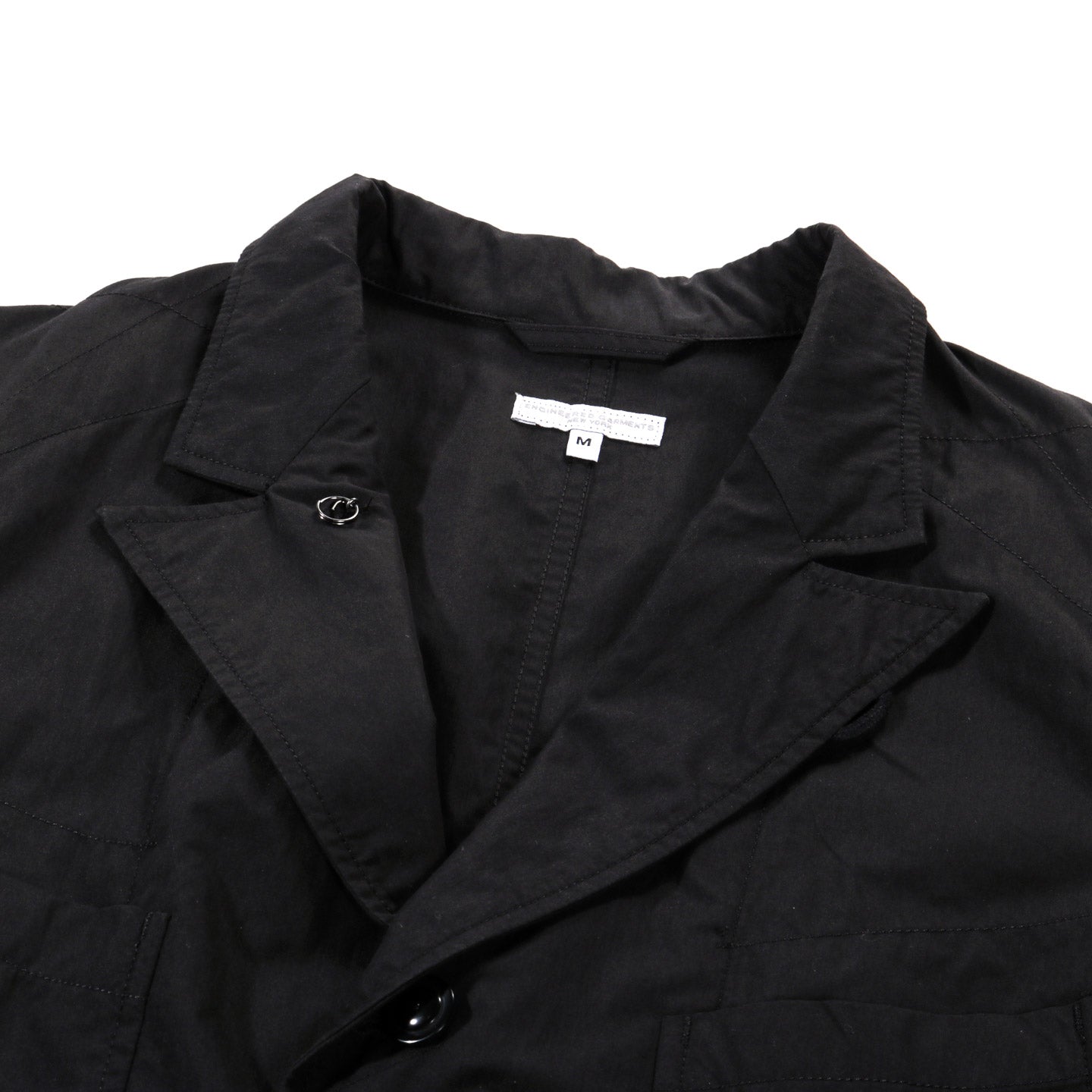ENGINEERED GARMENTS BEDFORD JACKET BLACK LT. WEIGHT NYCO POPLIN