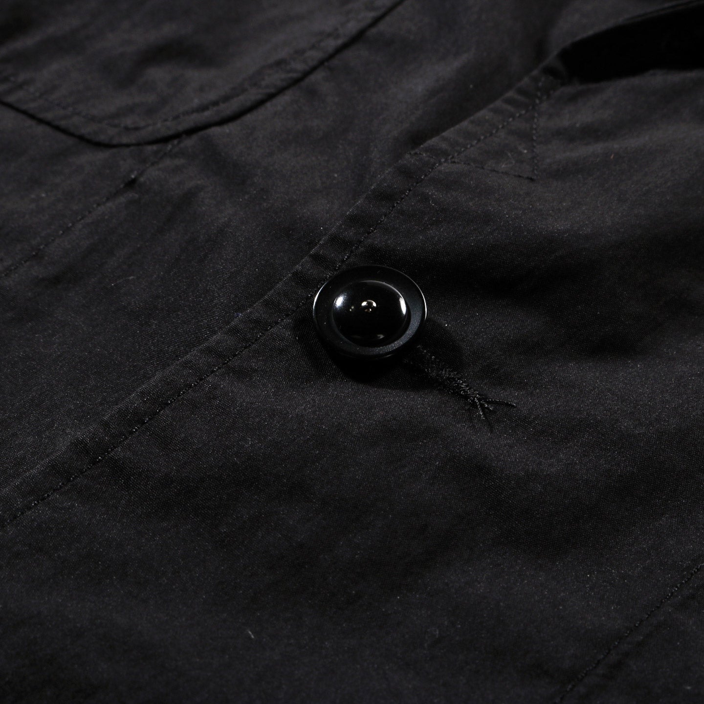 ENGINEERED GARMENTS BEDFORD JACKET BLACK LT. WEIGHT NYCO POPLIN