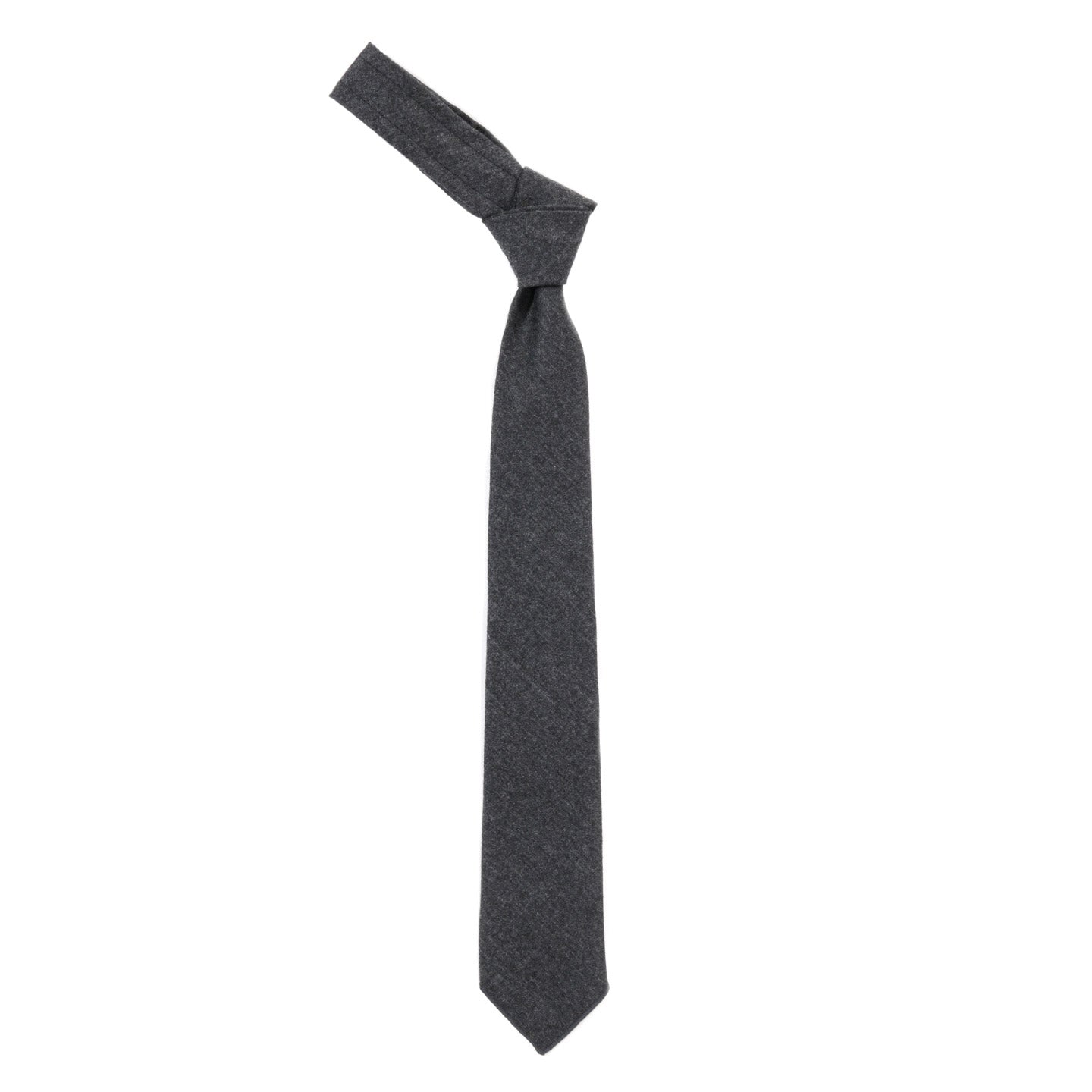 ENGINEERED GARMENTS NECK TIE CHARCOAL WORSTED WOOL