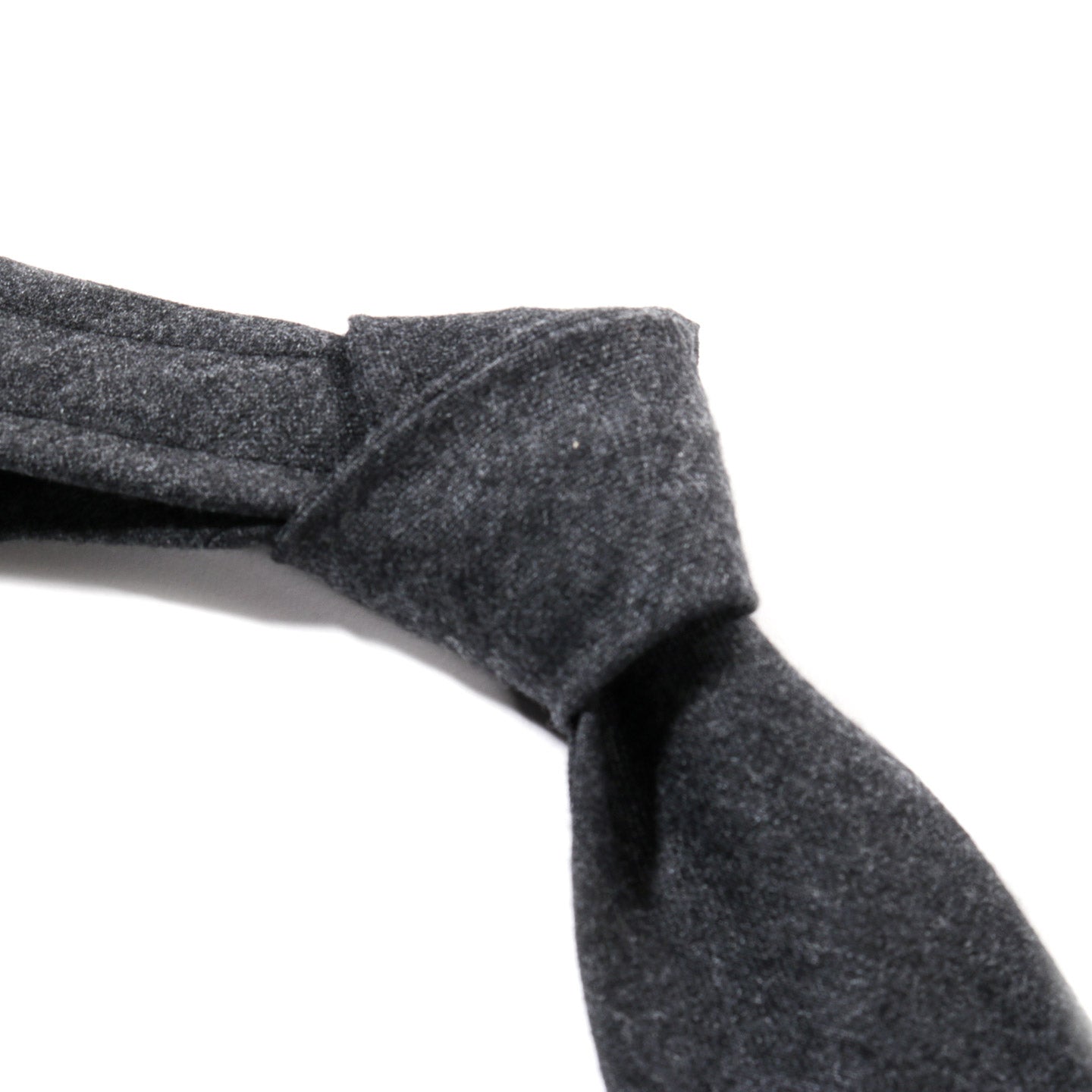 ENGINEERED GARMENTS NECK TIE CHARCOAL WORSTED WOOL