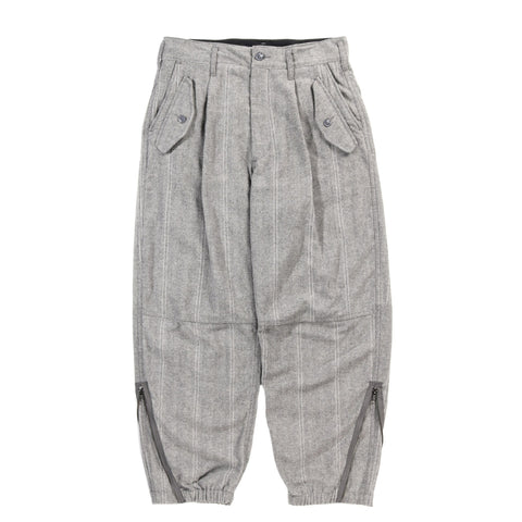 ENGINEERED GARMENTS IAC PANT LT. GREY WOOL STRIPED HB