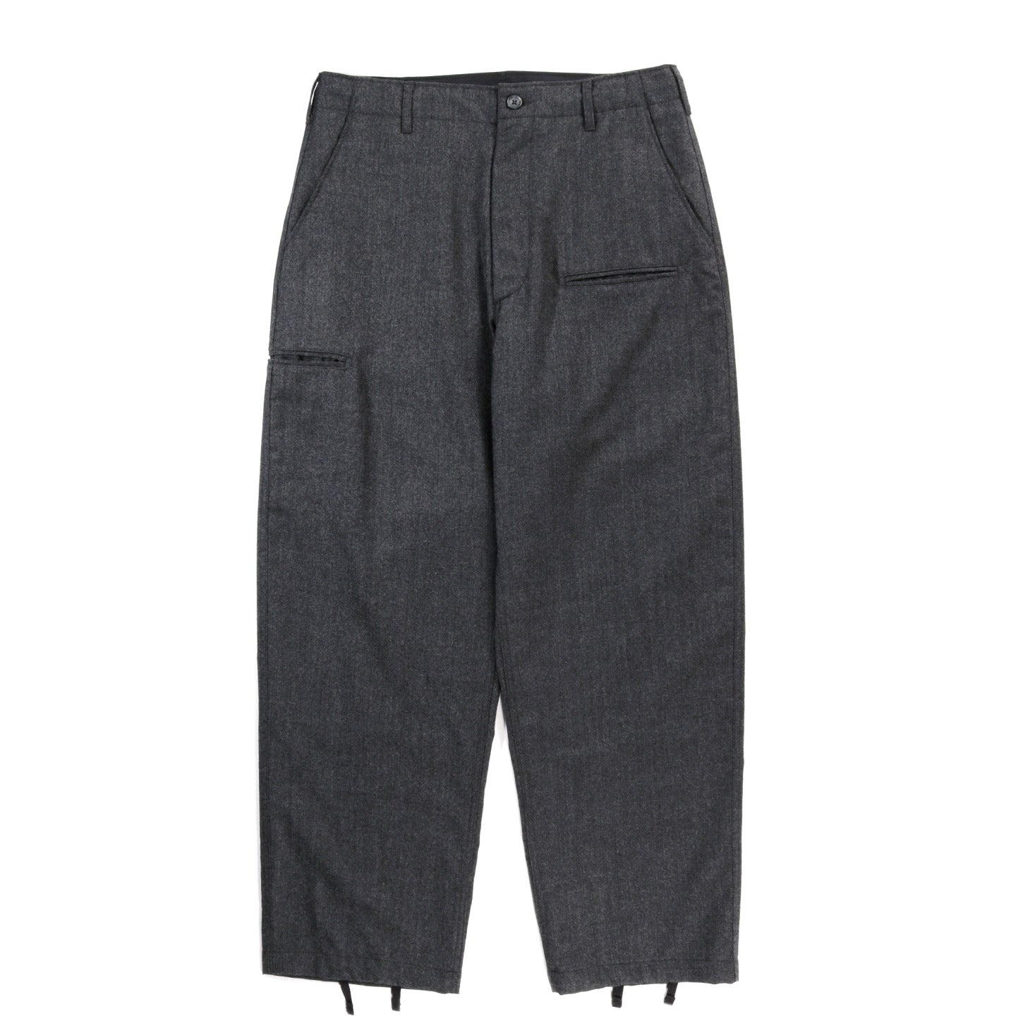 ENGINEERED GARMENTS NNP PANT CHARCOAL WORSTED WOOL