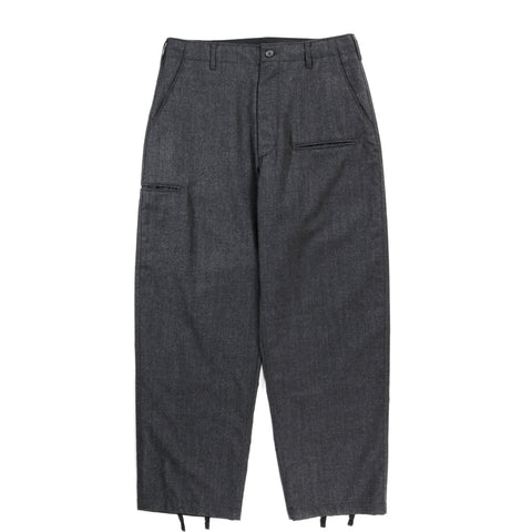 ENGINEERED GARMENTS NNP PANT CHARCOAL WORSTED WOOL