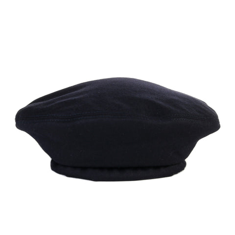 ENGINEERED GARMENTS BERET DK NAVY WORSTED WOOL