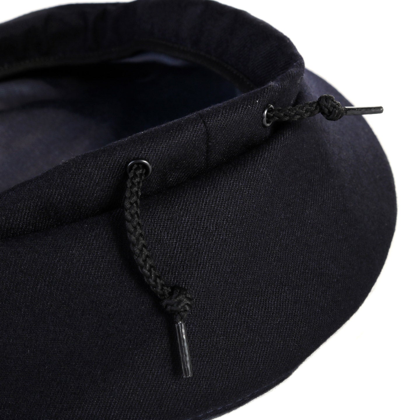 ENGINEERED GARMENTS BERET DK NAVY WORSTED WOOL