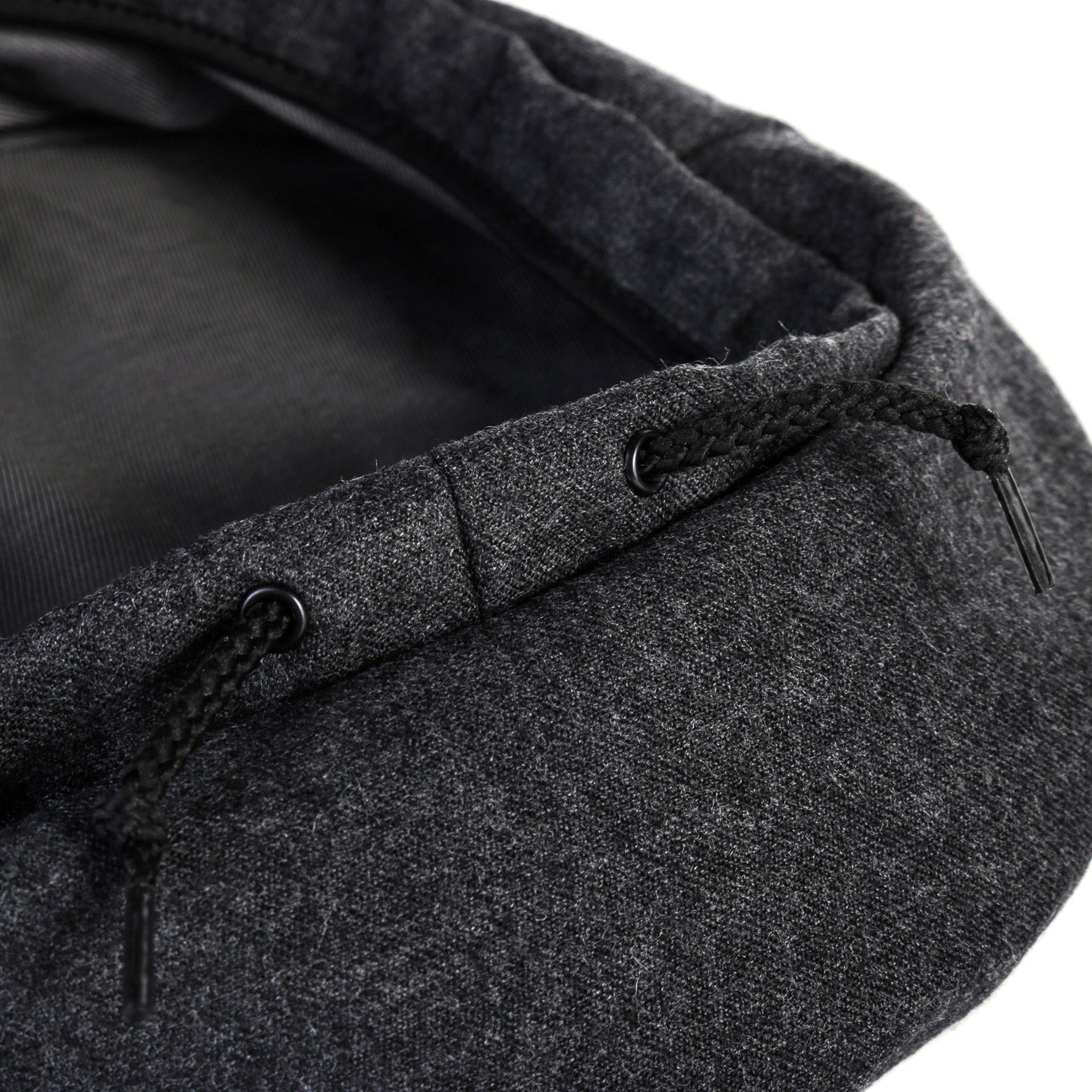 ENGINEERED GARMENTS BERET CHARCOAL WORSTED WOOL