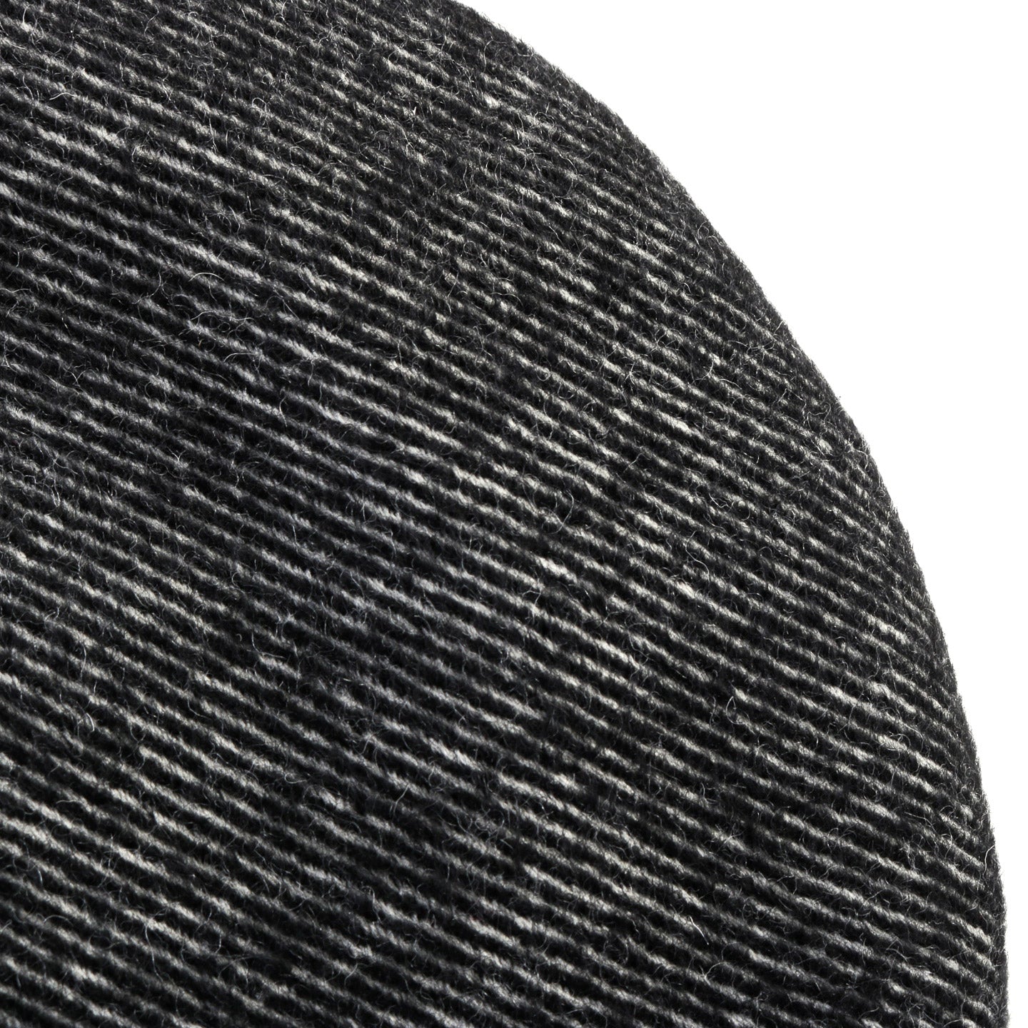ENGINEERED GARMENTS BERET BLACK WOOL SHAGGY TWILL