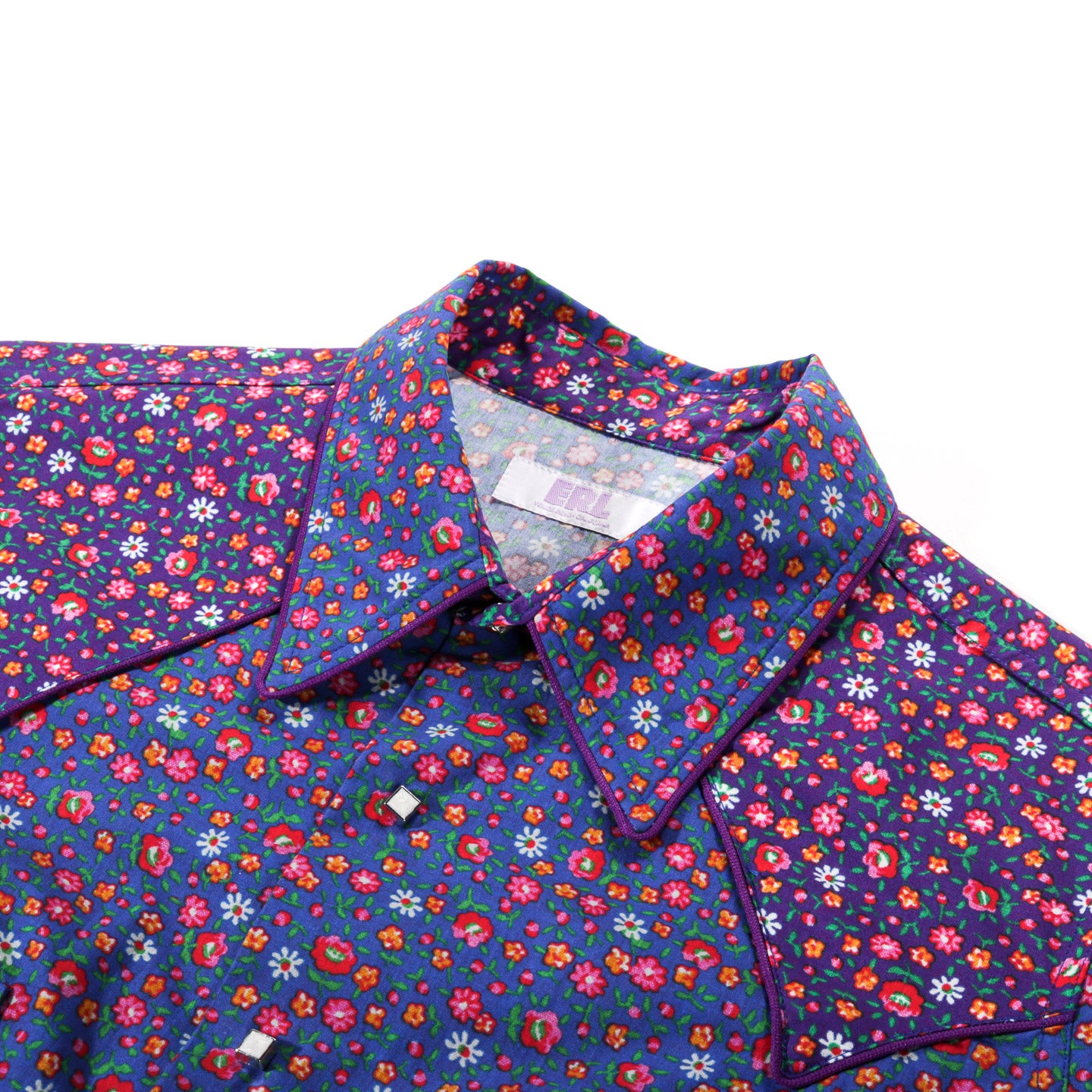 ERL COWBOY COMBO SHIRT BLUE MULTI