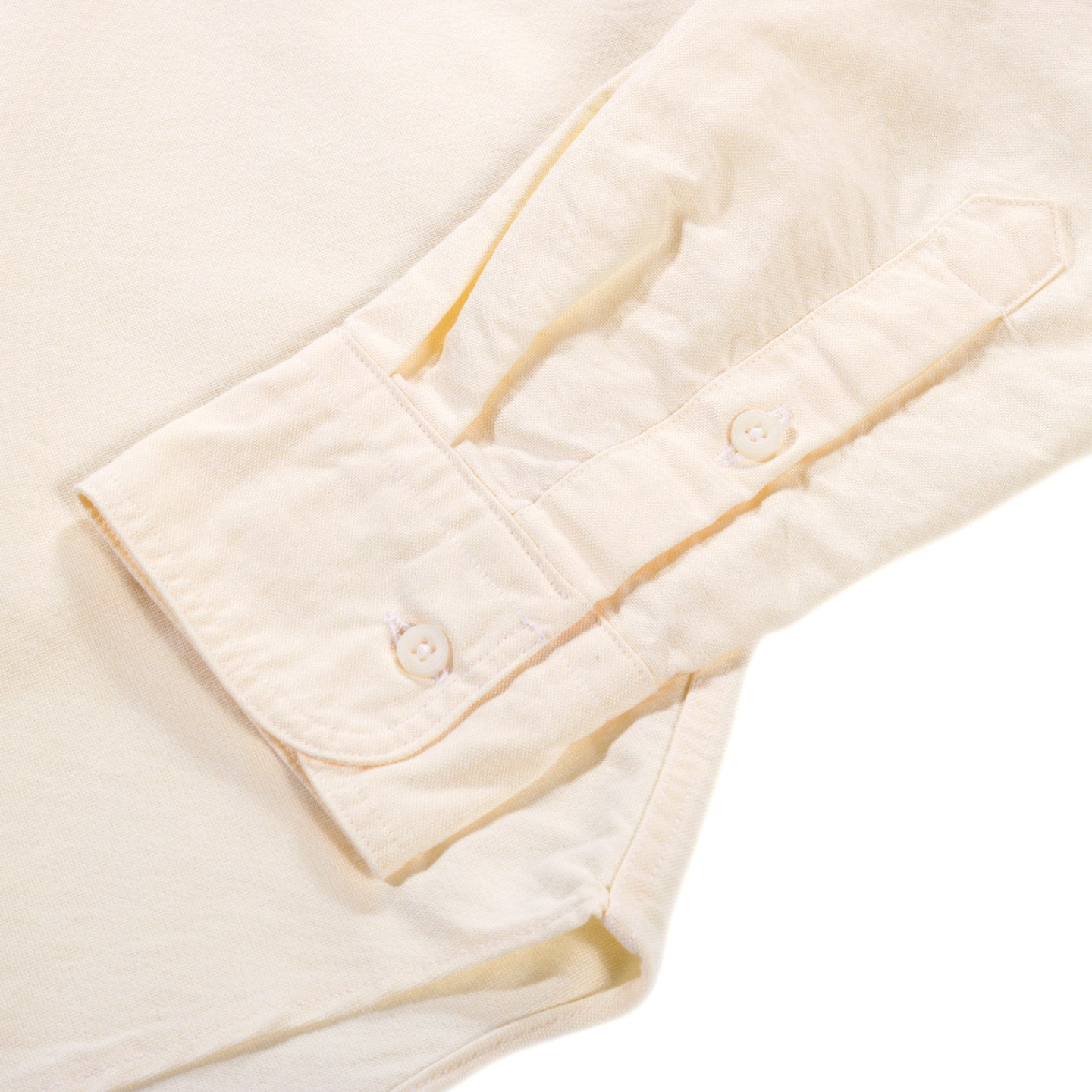 GITMAN VINTAGE BUTTON DOWN YELLOW COTTON OXFORD