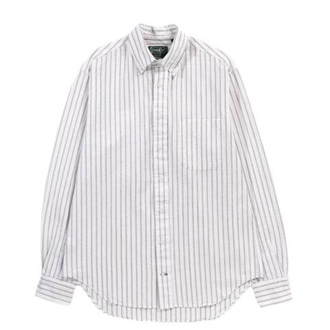 GITMAN VINTAGE BUTTON DOWN WHITE JAPANESE STRIPED OXFORD