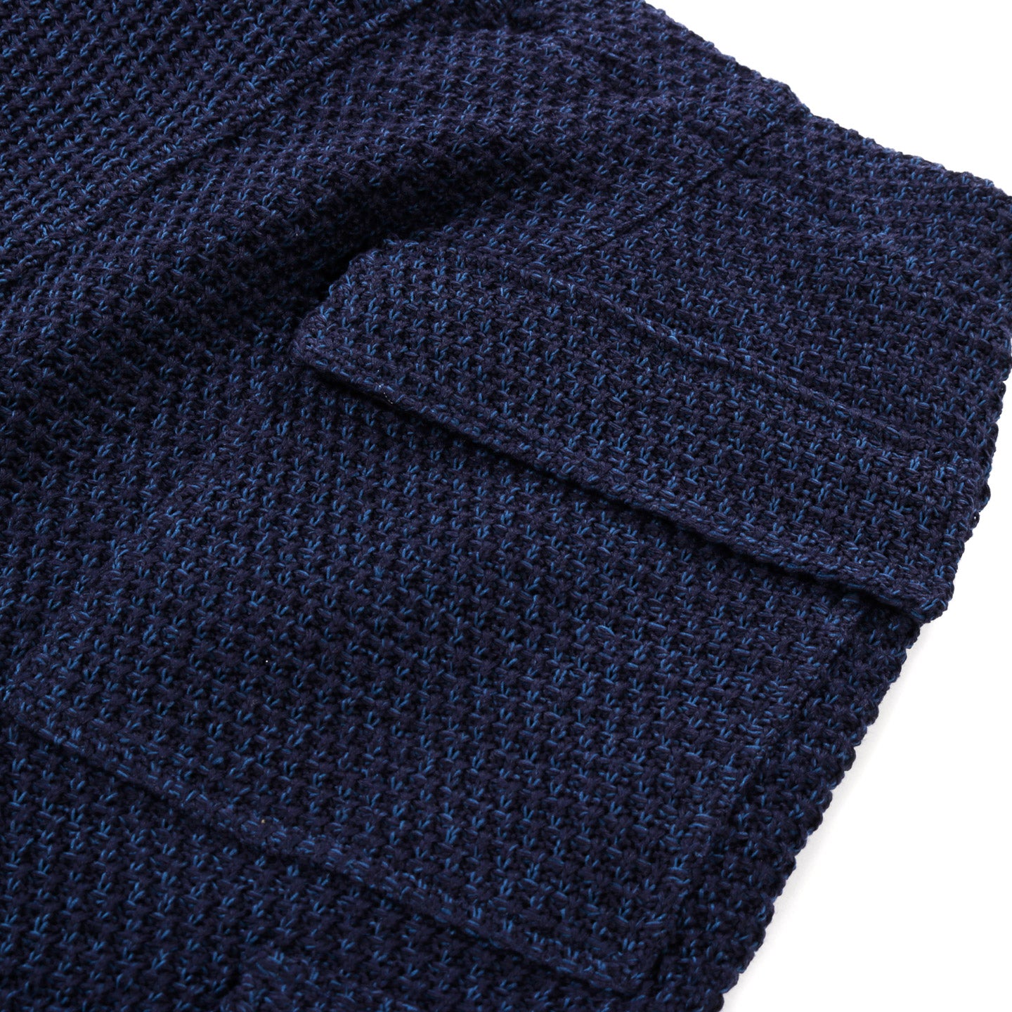 GIM CONTEXT CHUNKY KNITTED ARMY PANTS NAVY