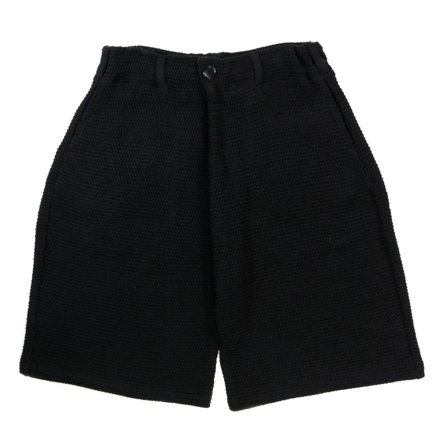 GIM CONTEXT CHUNKY KNITTED SUPER BIG SHORTS BLACK