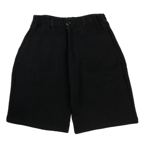 GIM CONTEXT CHUNKY KNITTED SUPER BIG SHORTS BLACK