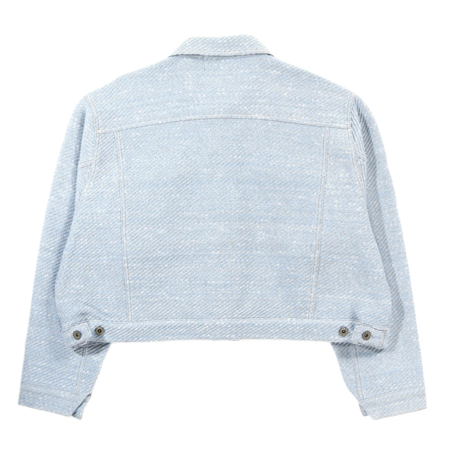 GIM CONTEXT KNITTED DENIM JACKET LIGHT BLUE