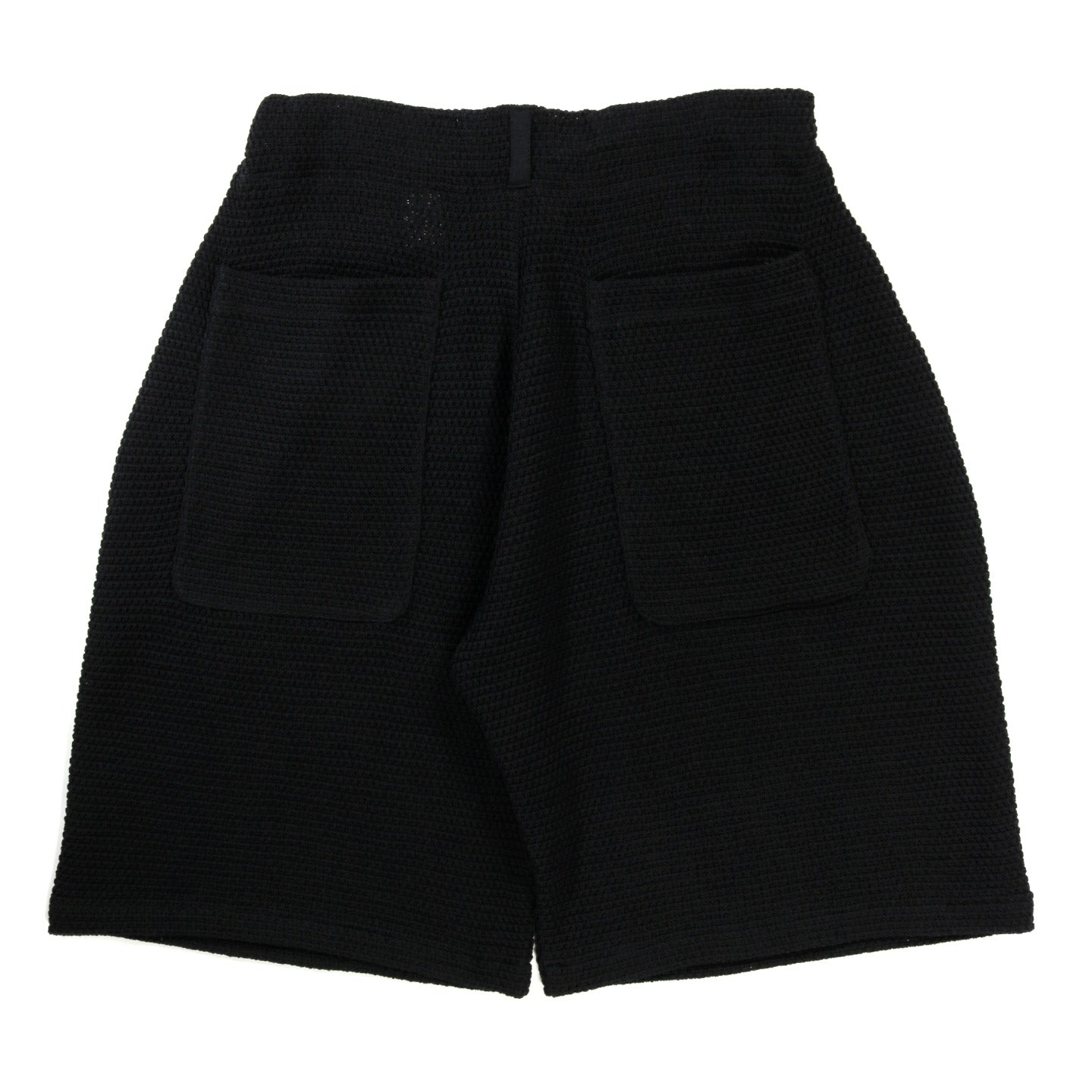 GIM CONTEXT CHUNKY KNITTED SUPER BIG SHORTS BLACK
