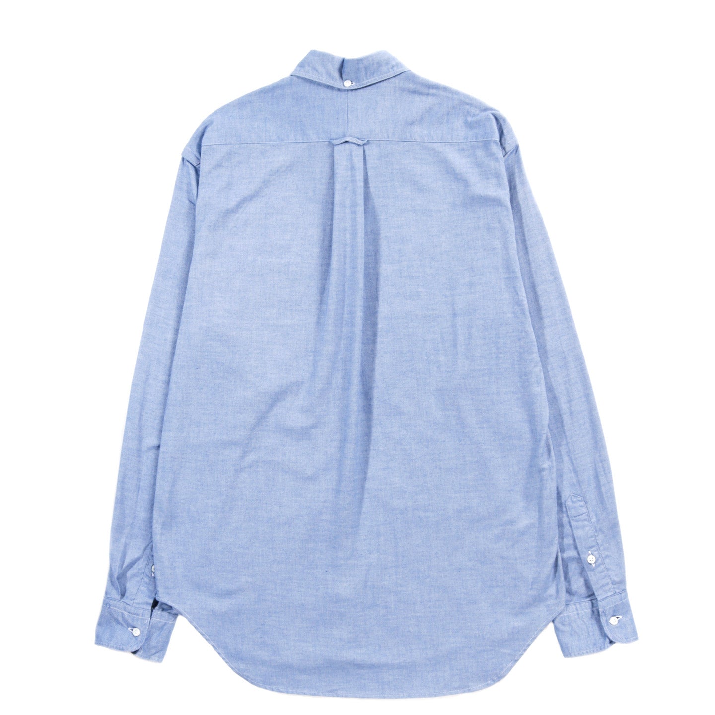 GITMAN VINTAGE BUTTON DOWN BLUE ORGANIC BRUSHED CHAMBRAY