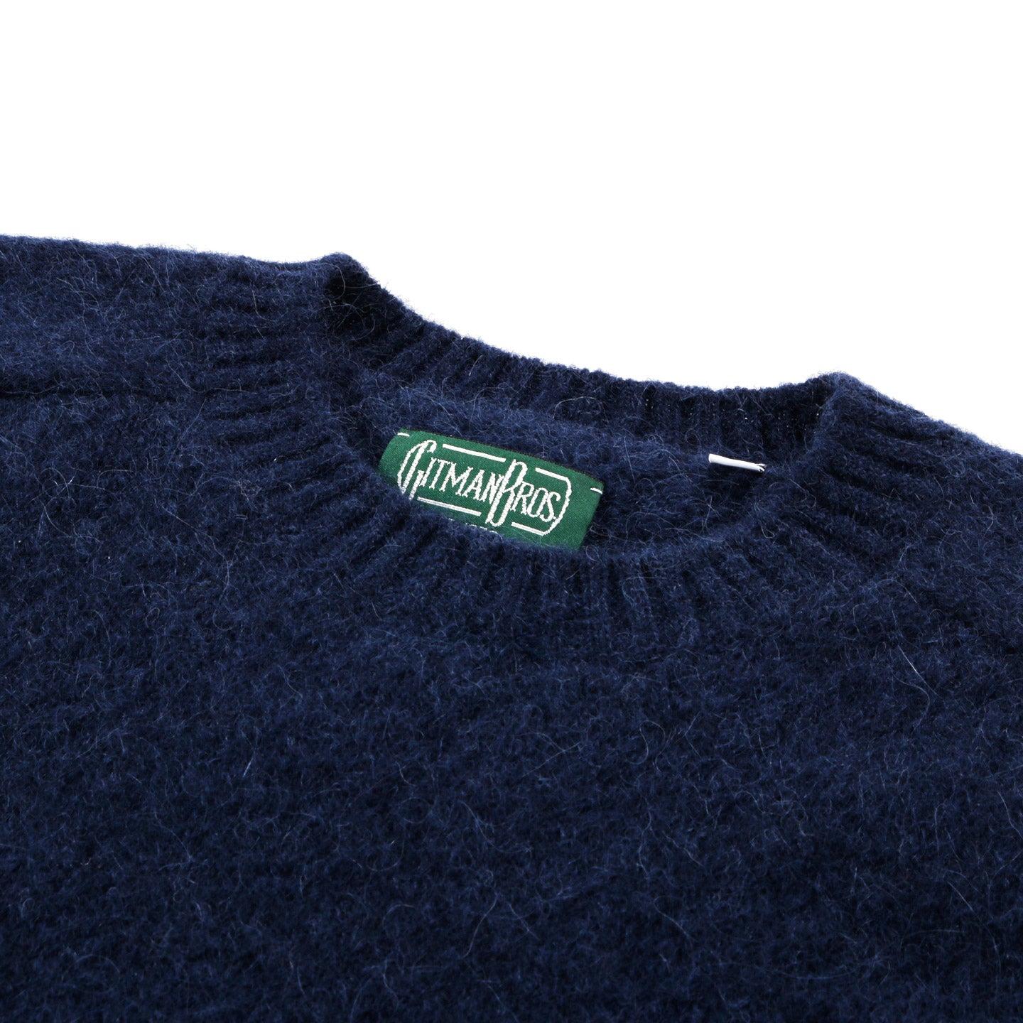 GITMAN VINTAGE NAVY ALPACA SWEATER