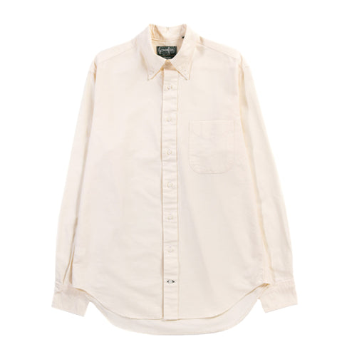 GITMAN VINTAGE BUTTON DOWN YELLOW COTTON OXFORD