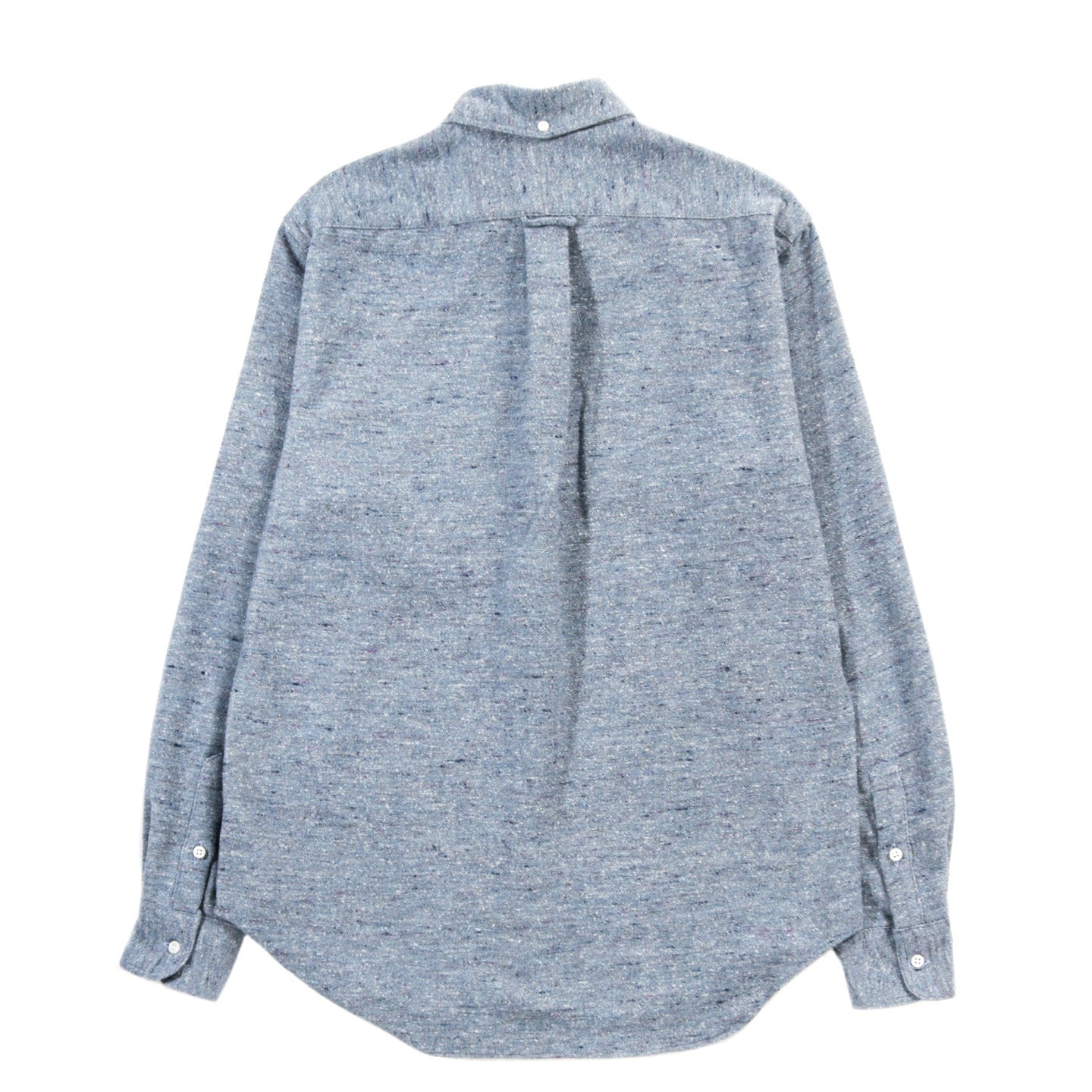 GITMAN VINTAGE BUTTON DOWN BLUE NEPPED CHAMBRAY
