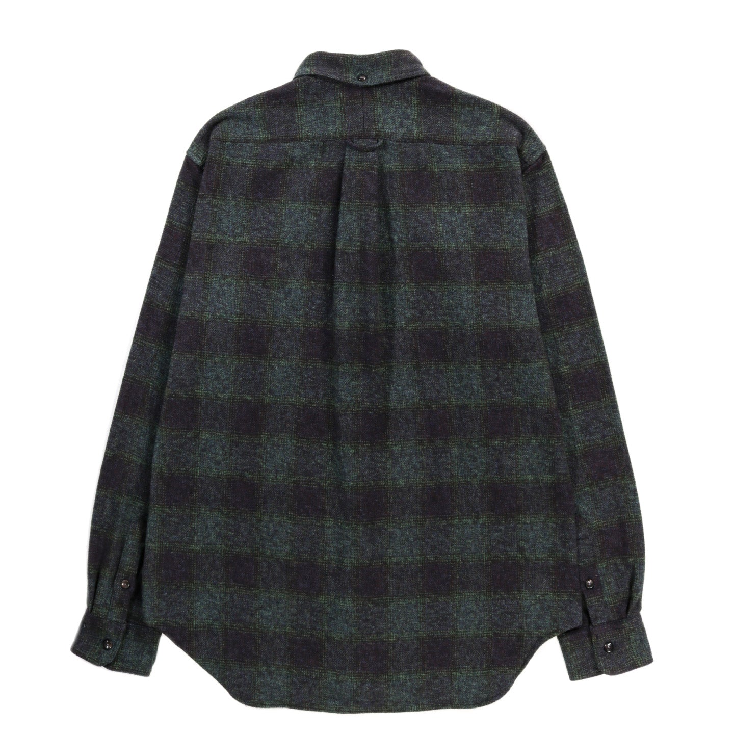 GITMAN VINTAGE BUTTON DOWN NAVY COTTON TWEED CHECK