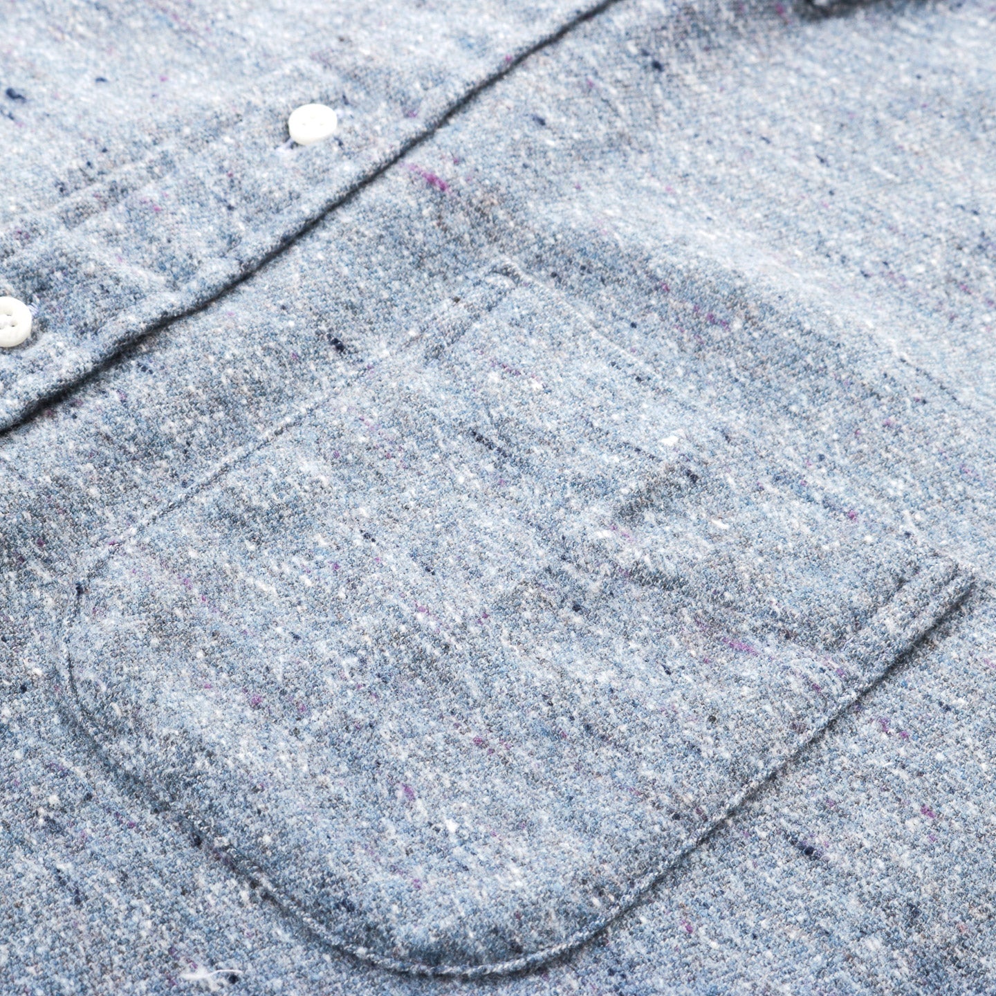 GITMAN VINTAGE BUTTON DOWN BLUE NEPPED CHAMBRAY