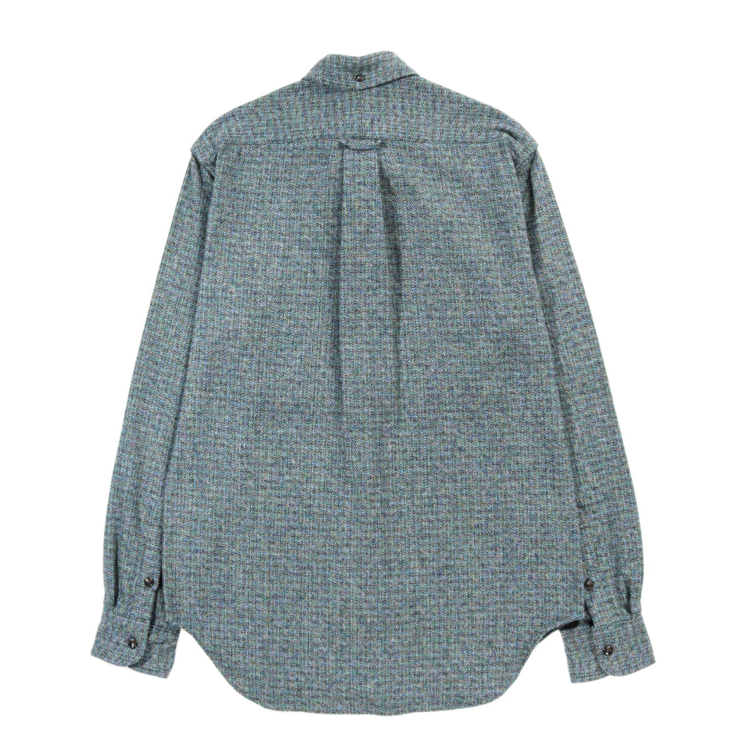 GITMAN VINTAGE BUTTON DOWN BLUE COTTON TWEED
