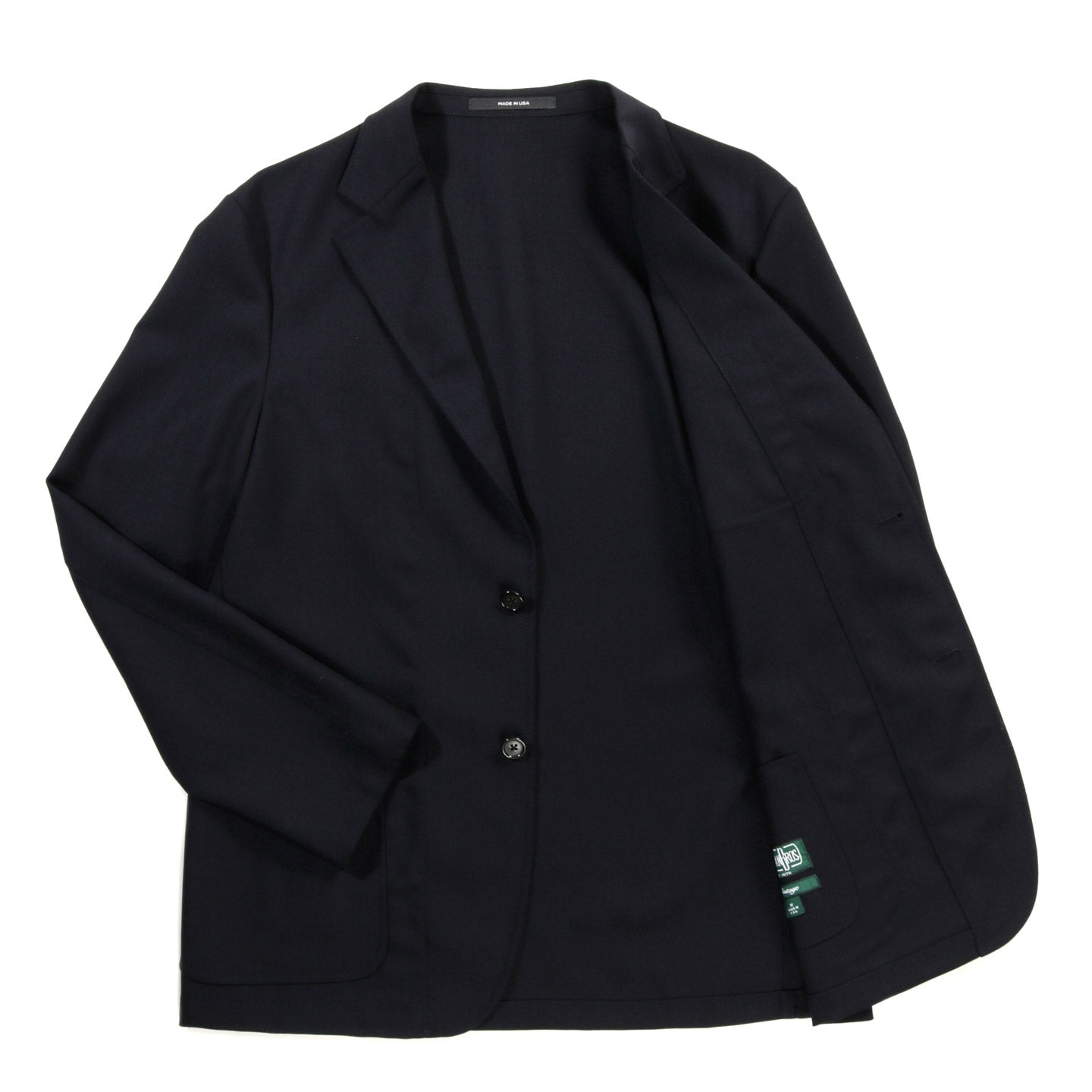 GITMAN VINTAGE SIMPLE JACKET MARLING & EVANS HOPSACK NAVY