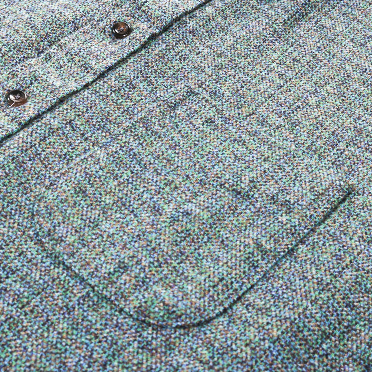 GITMAN VINTAGE BUTTON DOWN BLUE COTTON TWEED