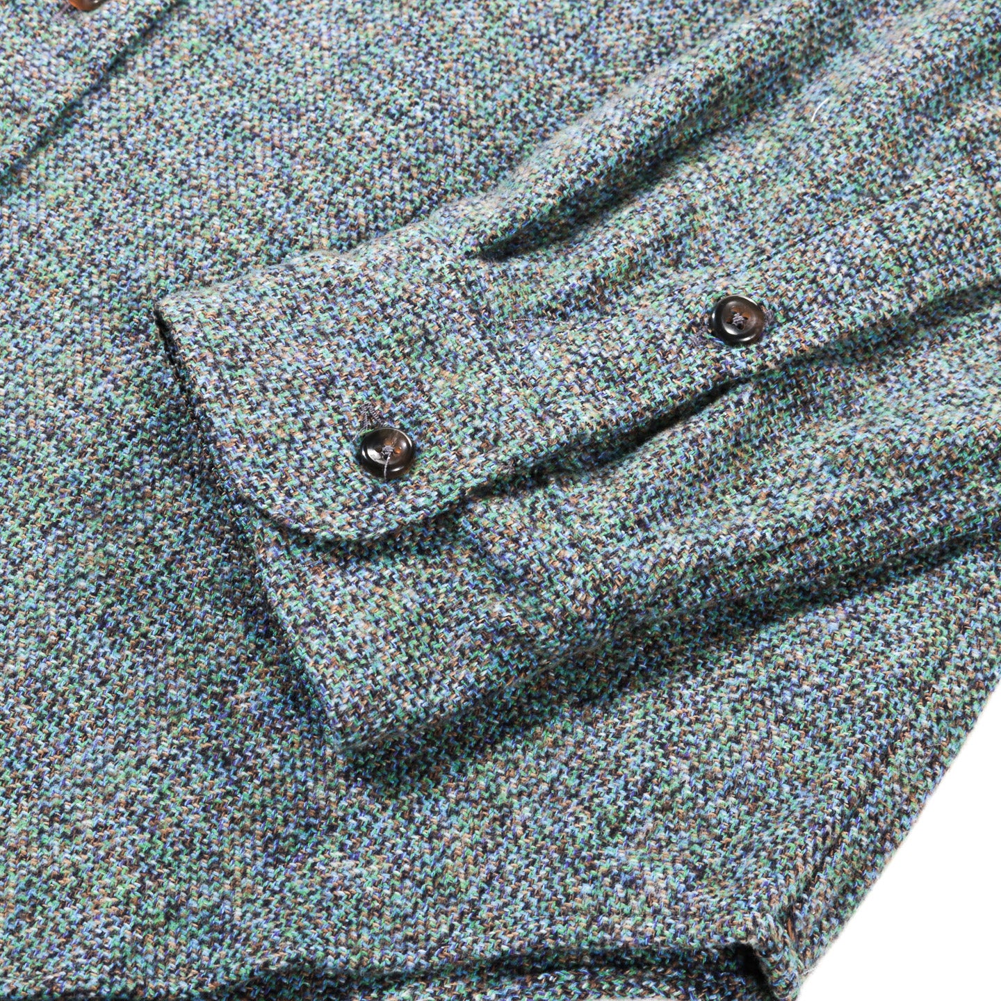 GITMAN VINTAGE BUTTON DOWN BLUE COTTON TWEED