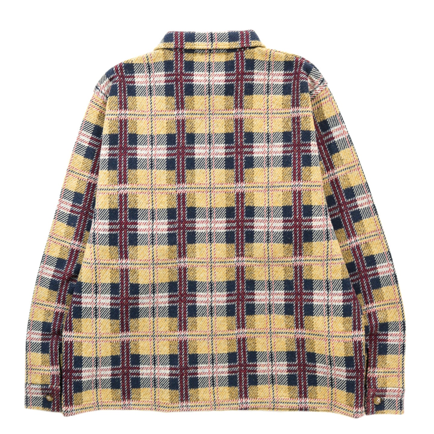 GIM CONTEXT KNITTED CHECK COVERALL JACKET YELLOW