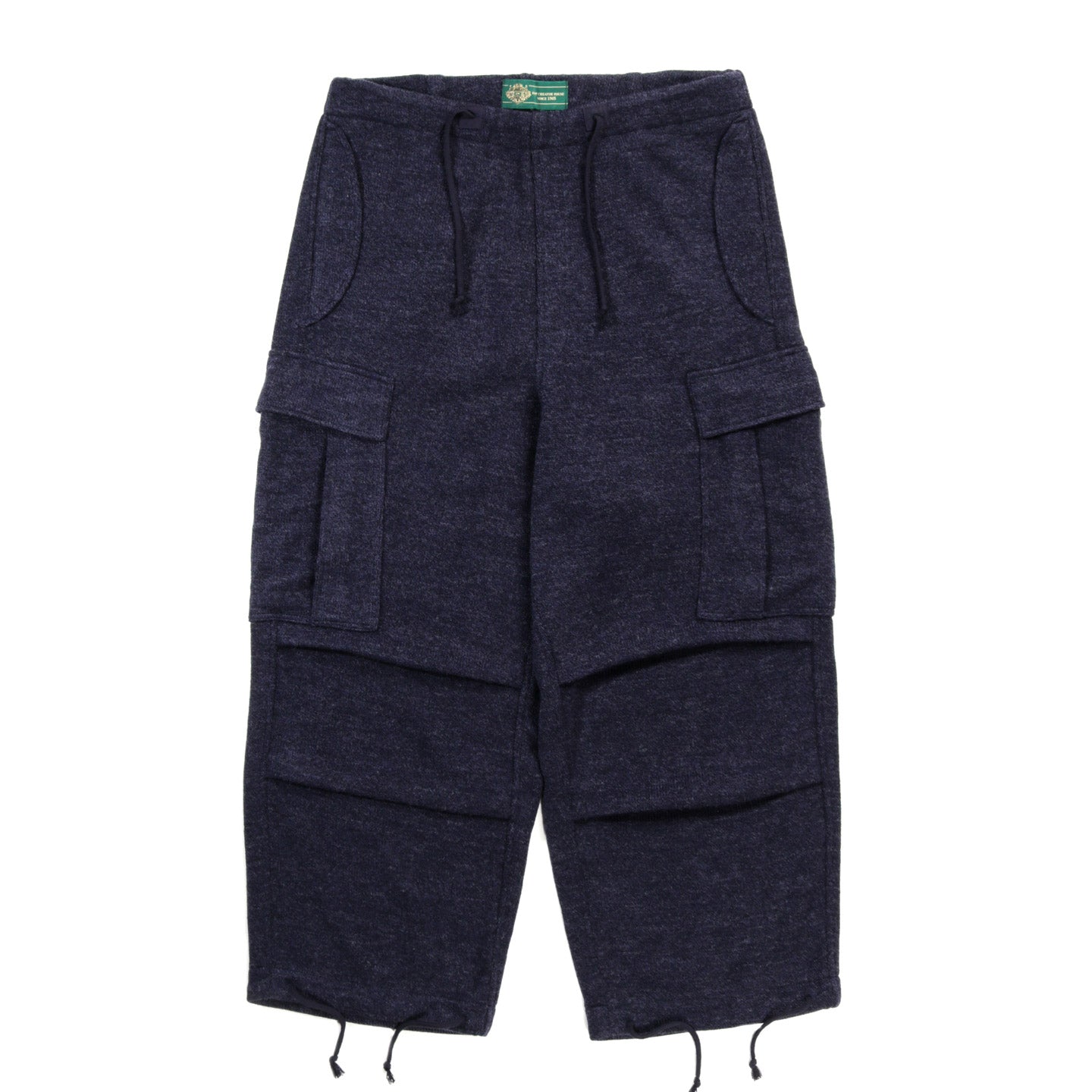 GIM CONTEXT KNITTED ARMY PANTS NAVY