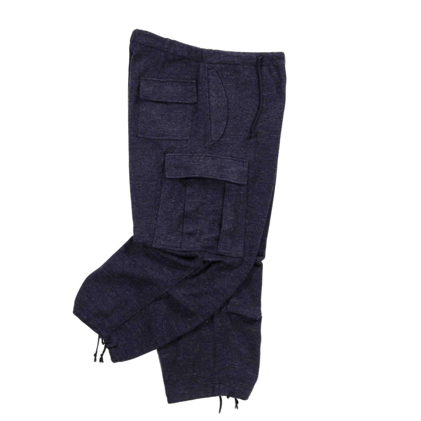 GIM CONTEXT KNITTED ARMY PANTS NAVY