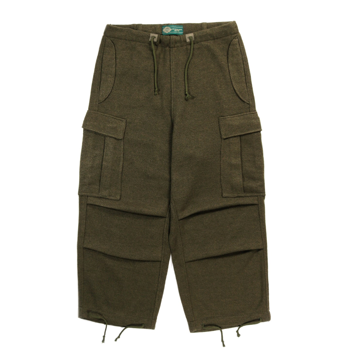 GIM CONTEXT KNITTED ARMY PANTS KHAKI