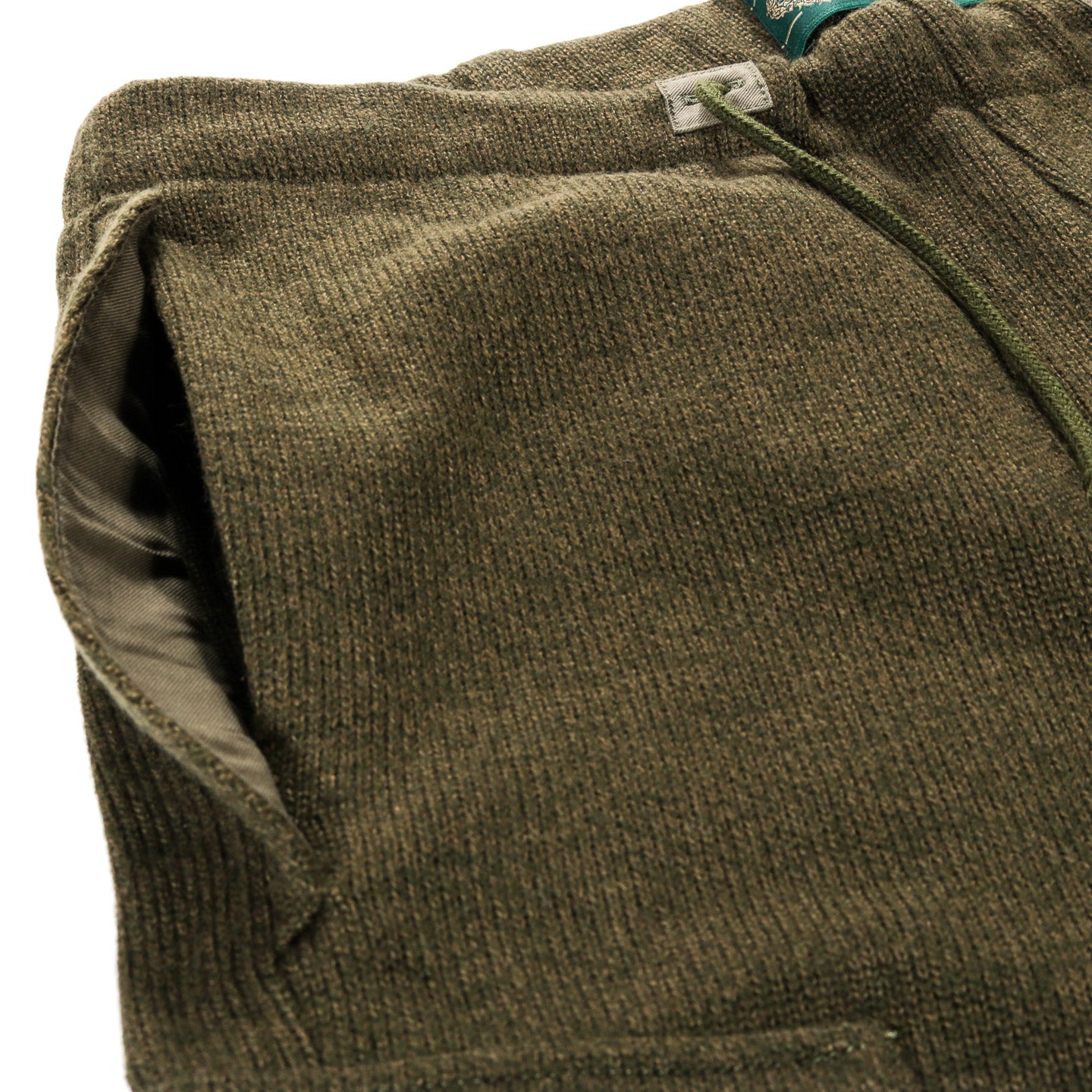 GIM CONTEXT KNITTED ARMY PANTS KHAKI