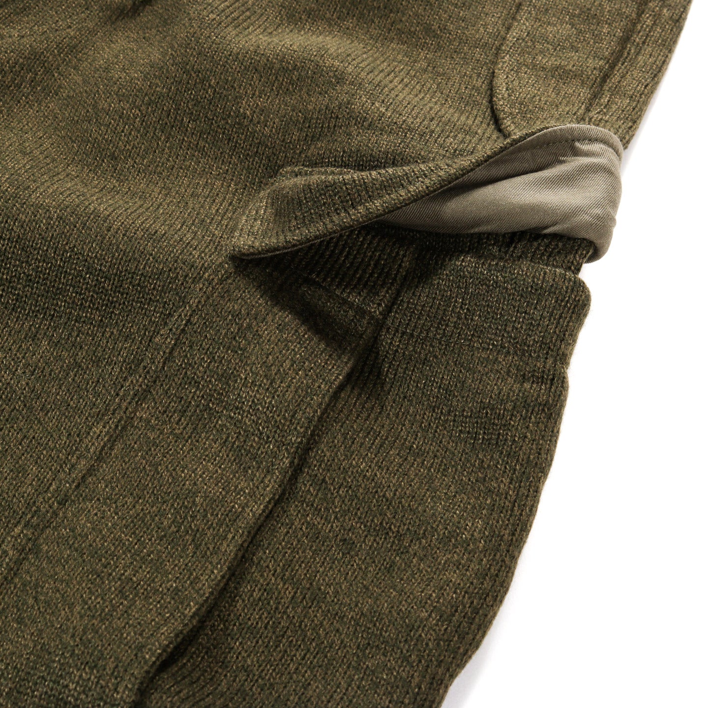 GIM CONTEXT KNITTED ARMY PANTS KHAKI