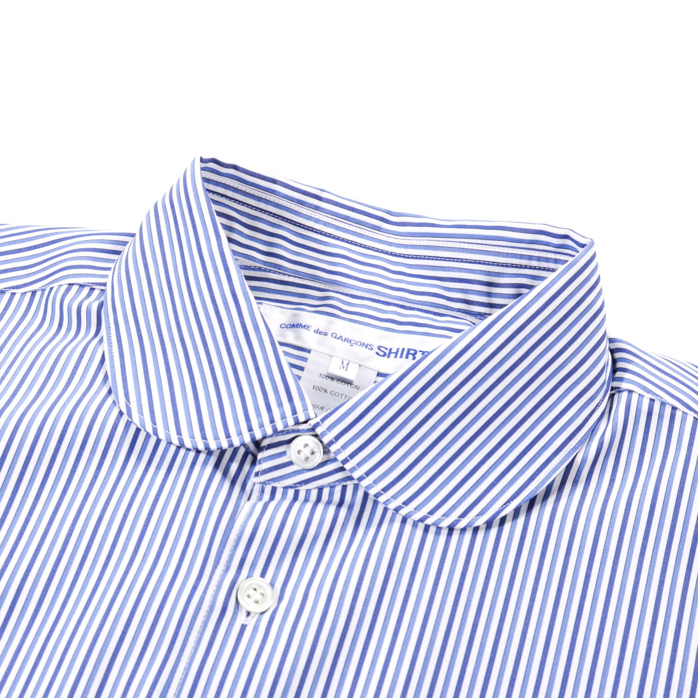 COMME DES GARCONS SHIRT FOREVER B219 WIDE CLASSIC ROUNDED COLLAR STRIP COMME DES GARCONS SHIRT FOREVER B219 WIDE CLASSIC ROUNDED COLLAR STRIP