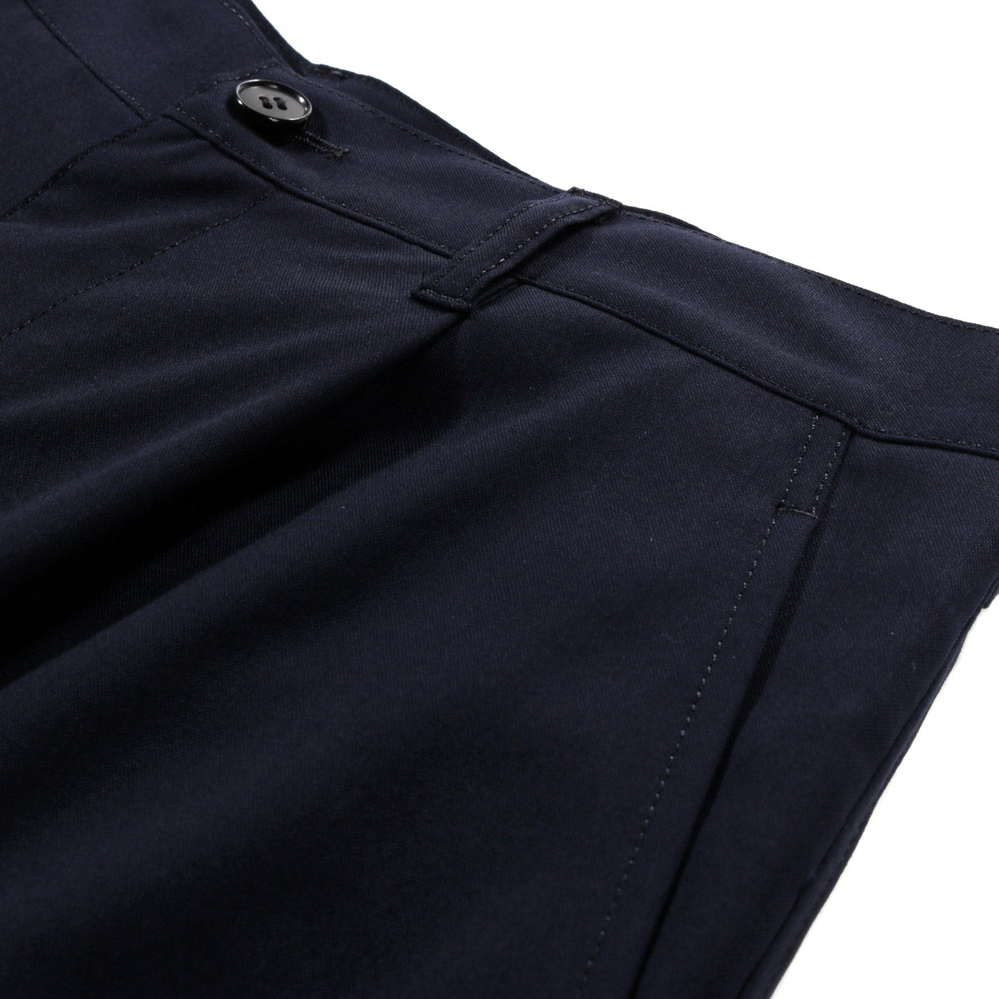 COMME DES GARCONS HOMME P102 PLEATED SUIT PANT NAVY