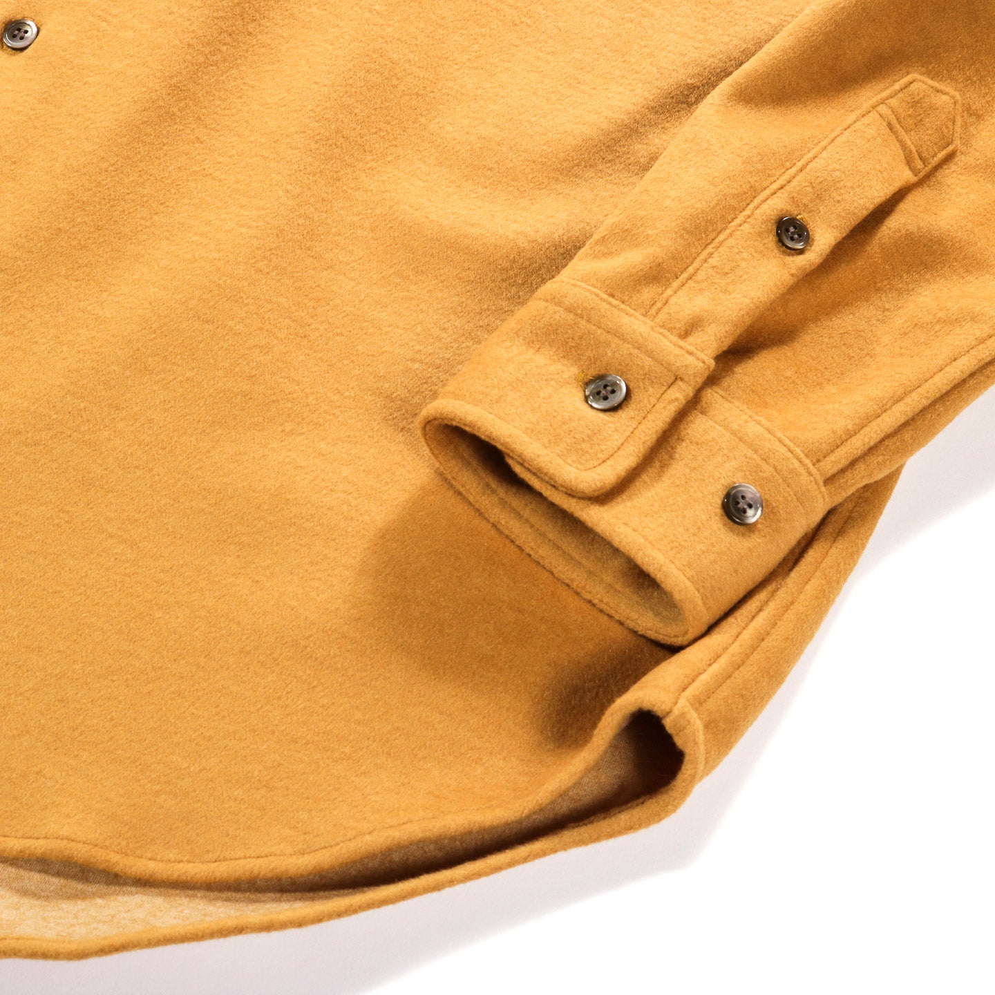 INTERNATIONAL GALLERY BEAMS REGULAR COLLAR SOLID SHIRT MUSTARD