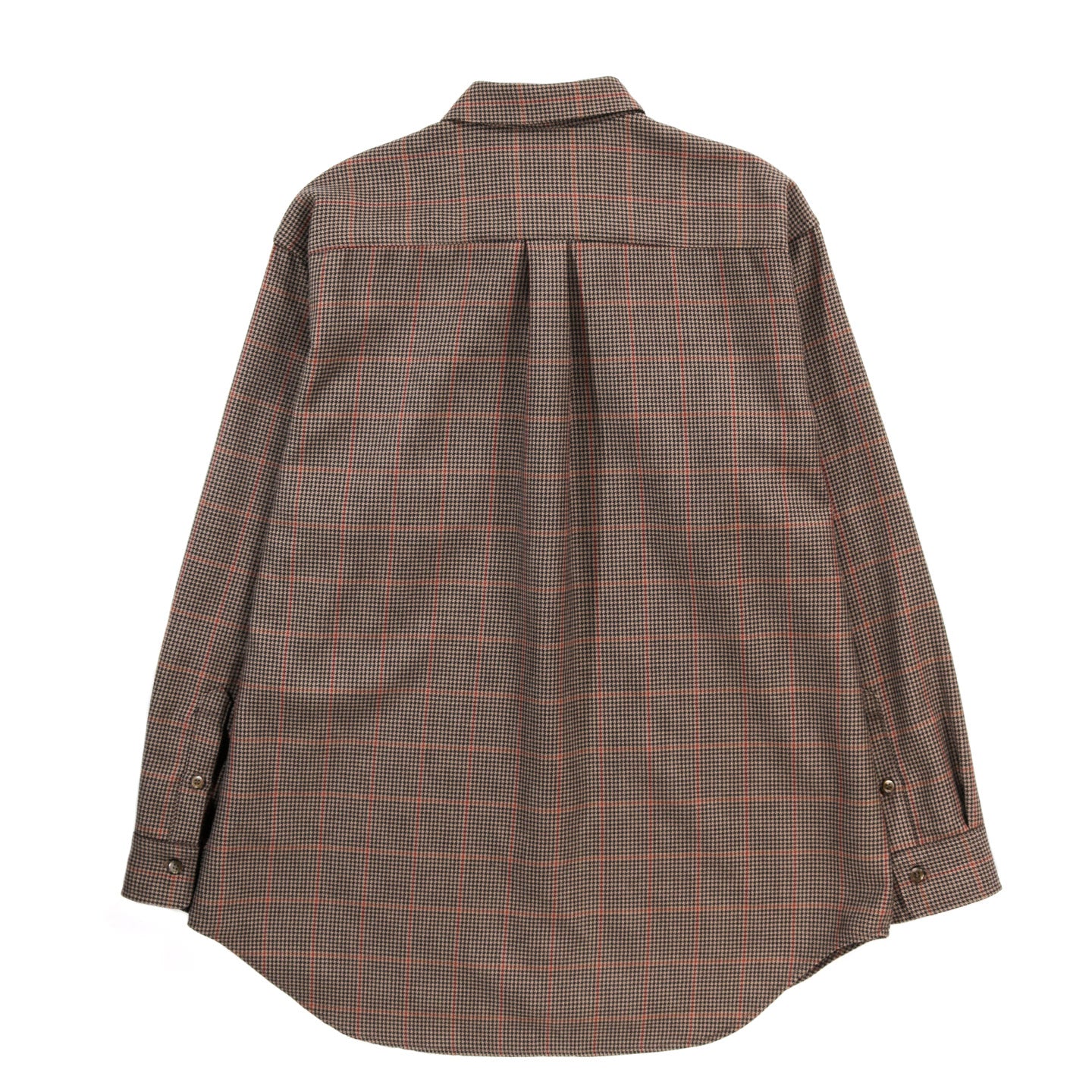 INTERNATIONAL GALLERY BEAMS REGULAR COLLAR CHECK SHIRT BROWN