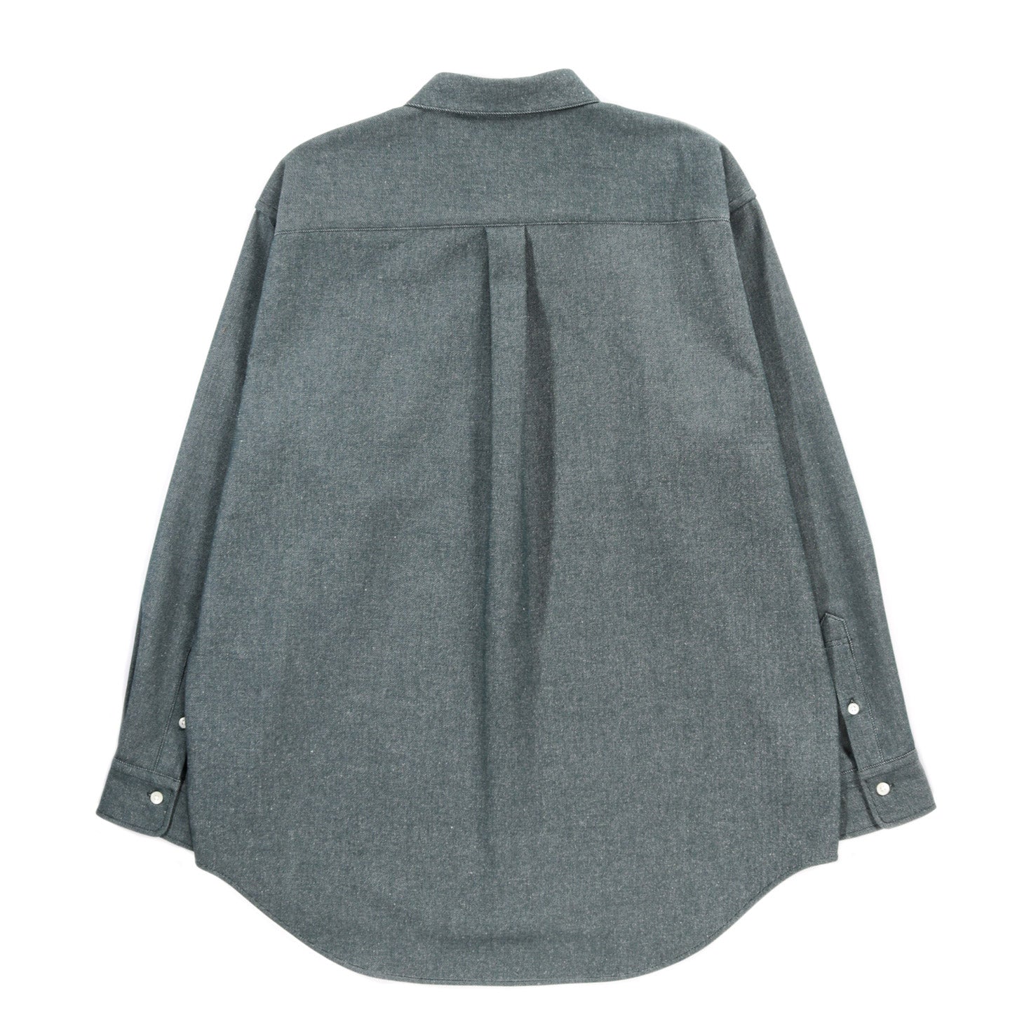 INTERNATIONAL GALLERY BEAMS REGULAR COLLAR DENIM SHIRT GREEN