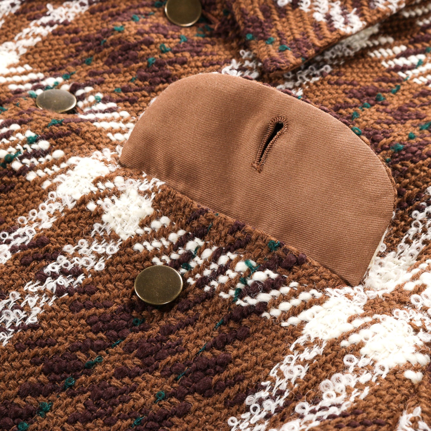 INTERNATIONAL GALLERY BEAMS G-JACKET BROWN CHECK