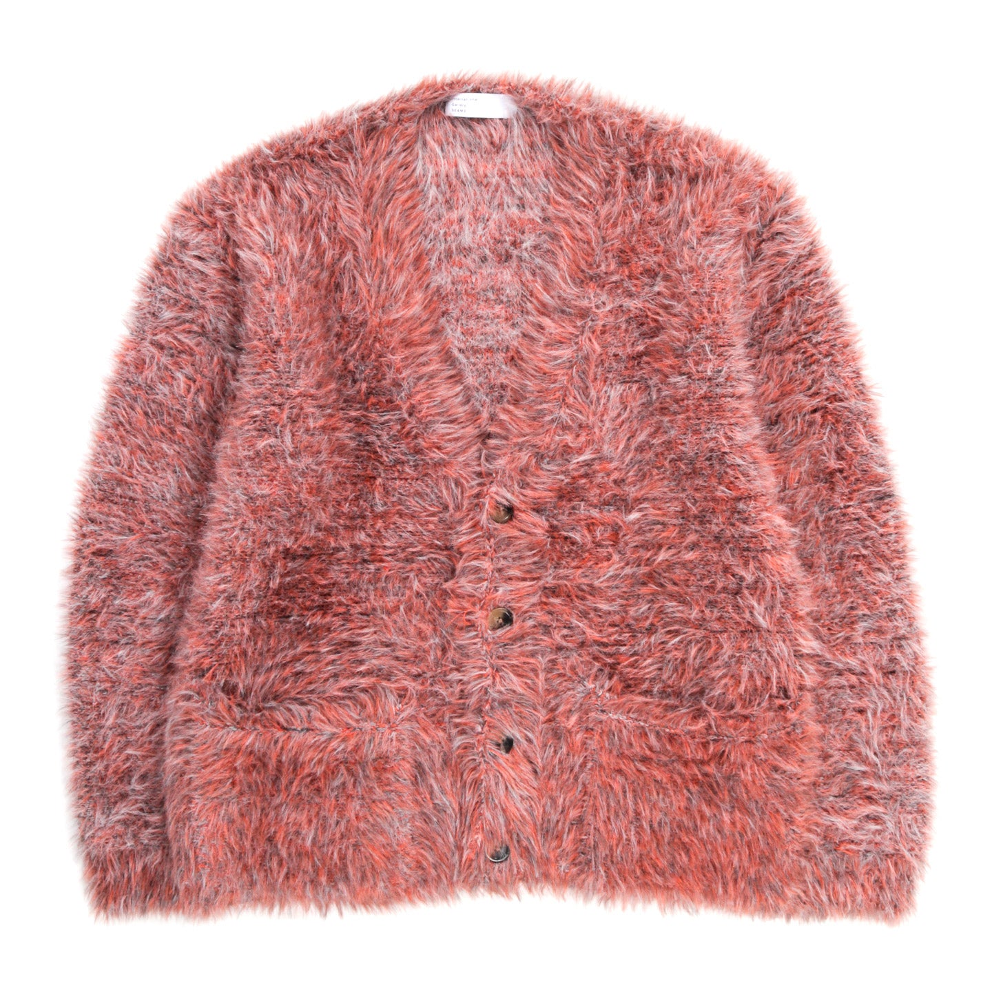 INTERNATIONAL GALLERY BEAMS SHAGGY CARDIGAN ORANGE