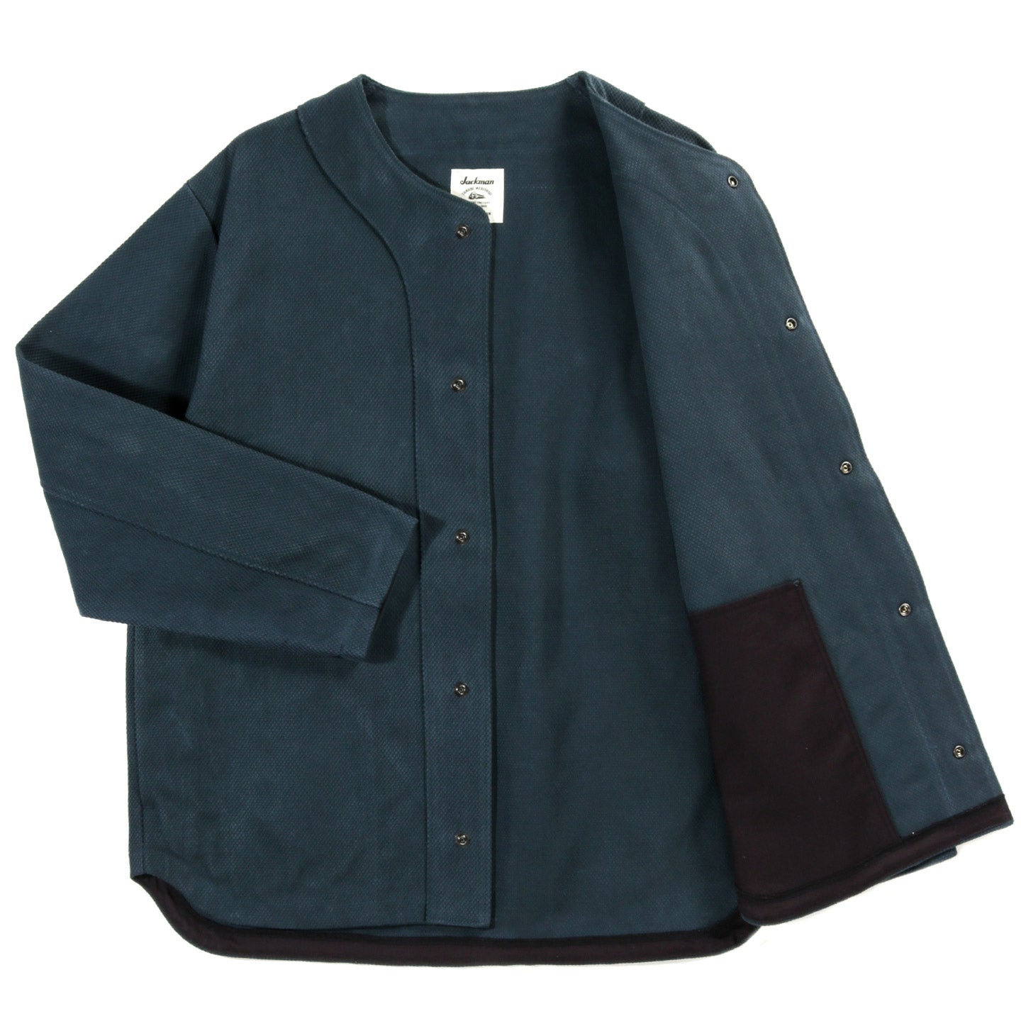 JACKMAN SASHIKO UF JACKET IRON NAVY