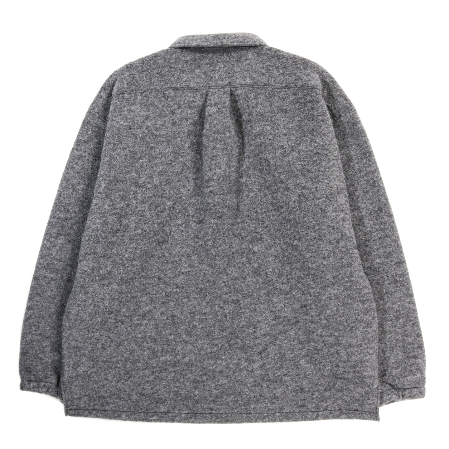 JACKMAN WOOL COACH SHIRT HEATHER CHARCOAL