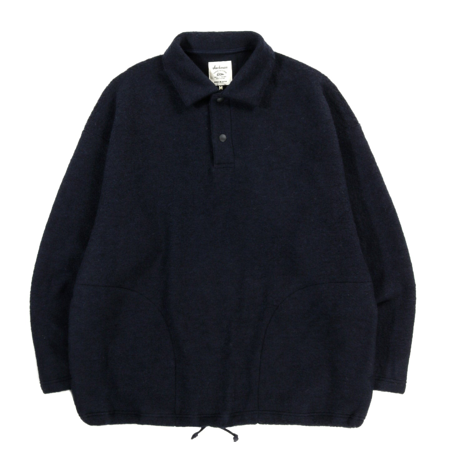 JACKMAN WOOL HIMO POLO NAVY